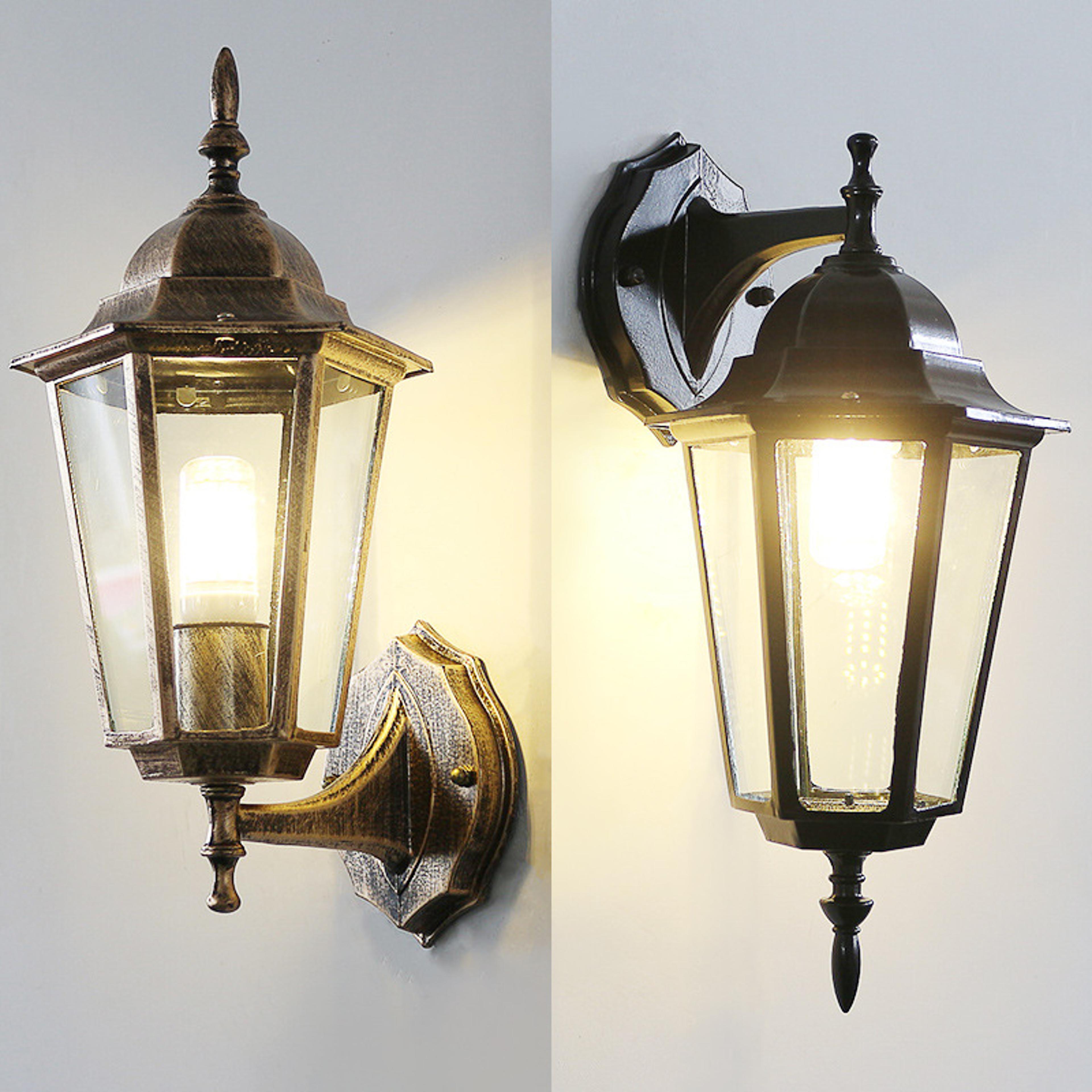 retro e27 outdoor wall lamp ip54 aluminum porch and garden light fixture
