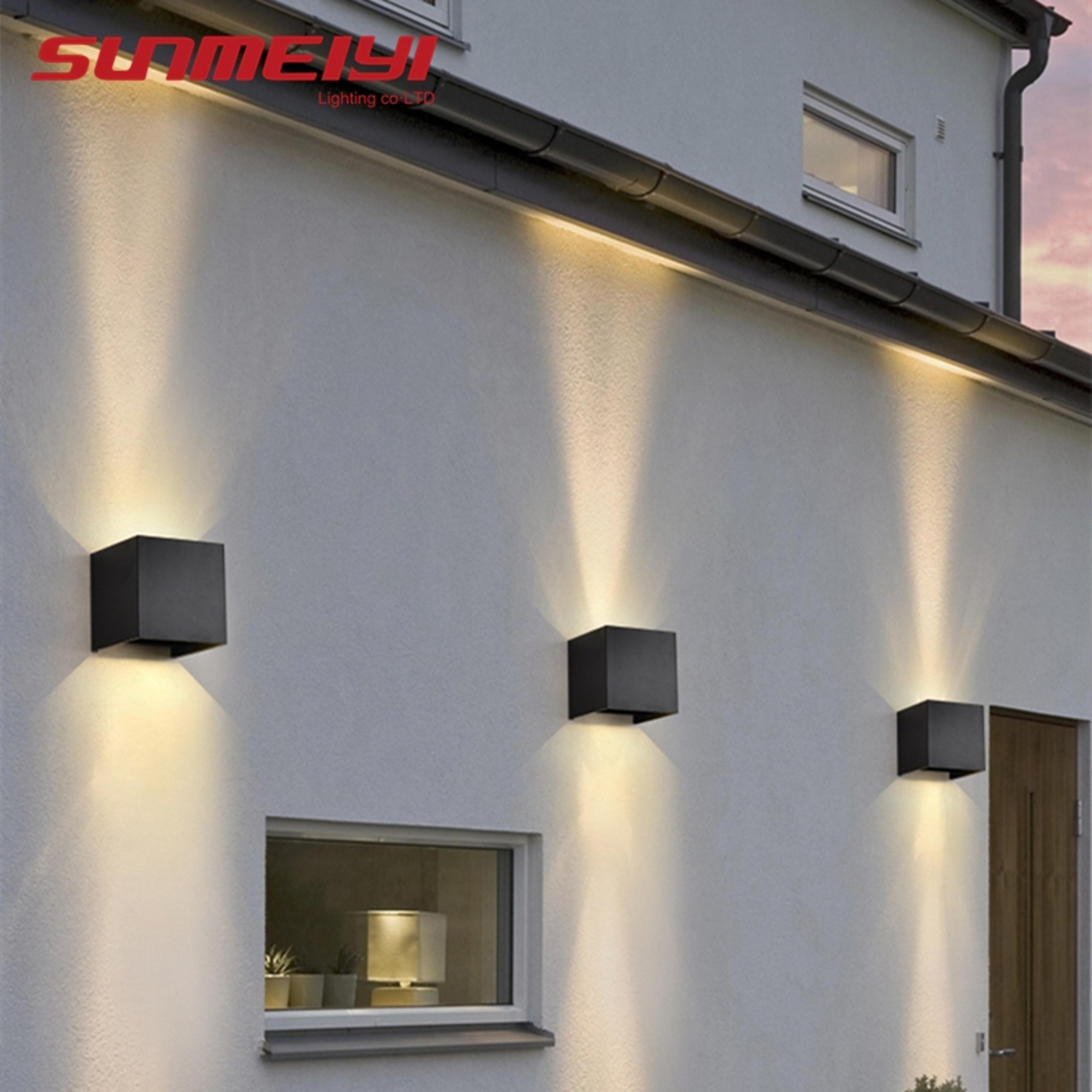12w led outdoor wall light ip65 waterproof modern porch sconce