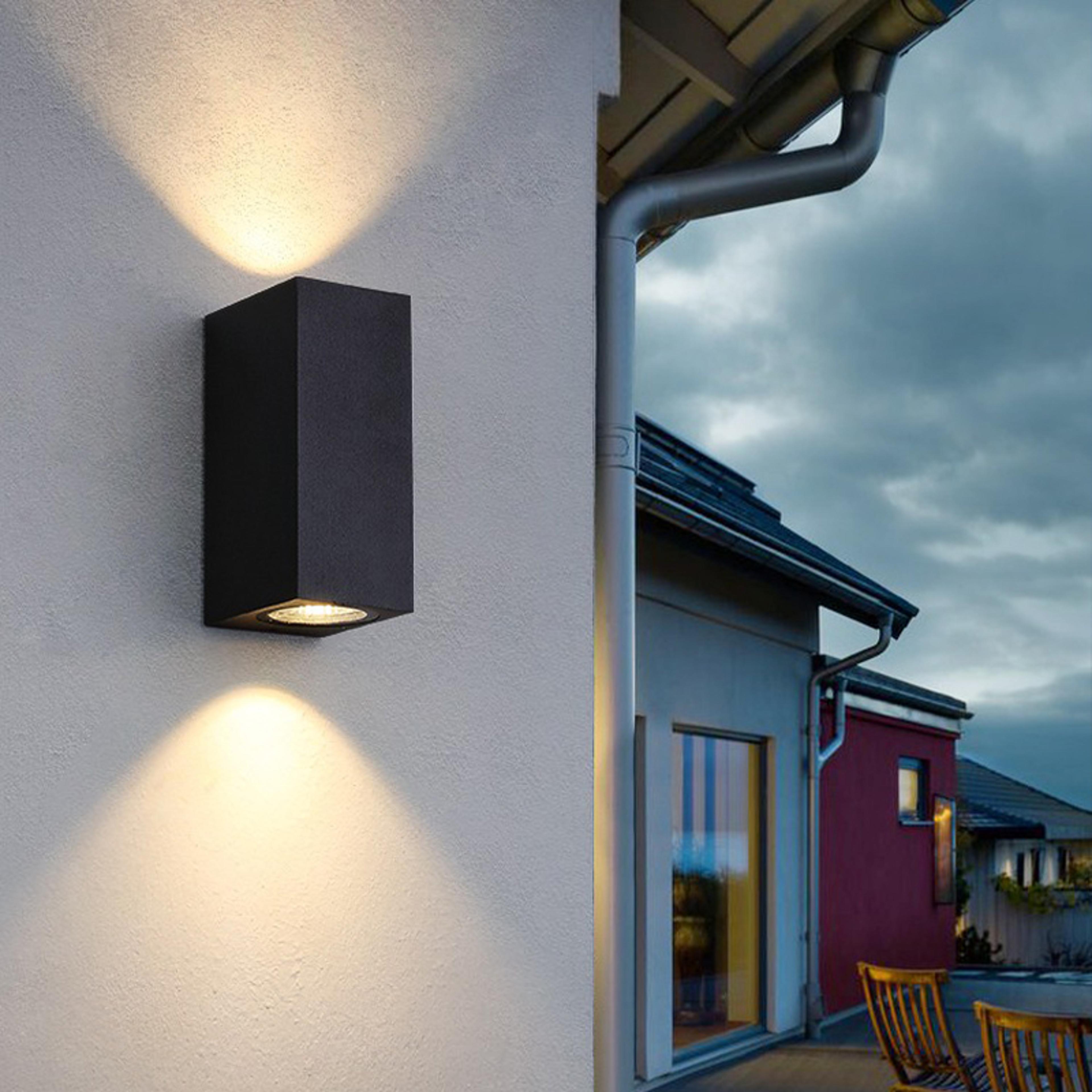 waterproof led outdoor wall lamp ip65 dual light modern porch garden wall light