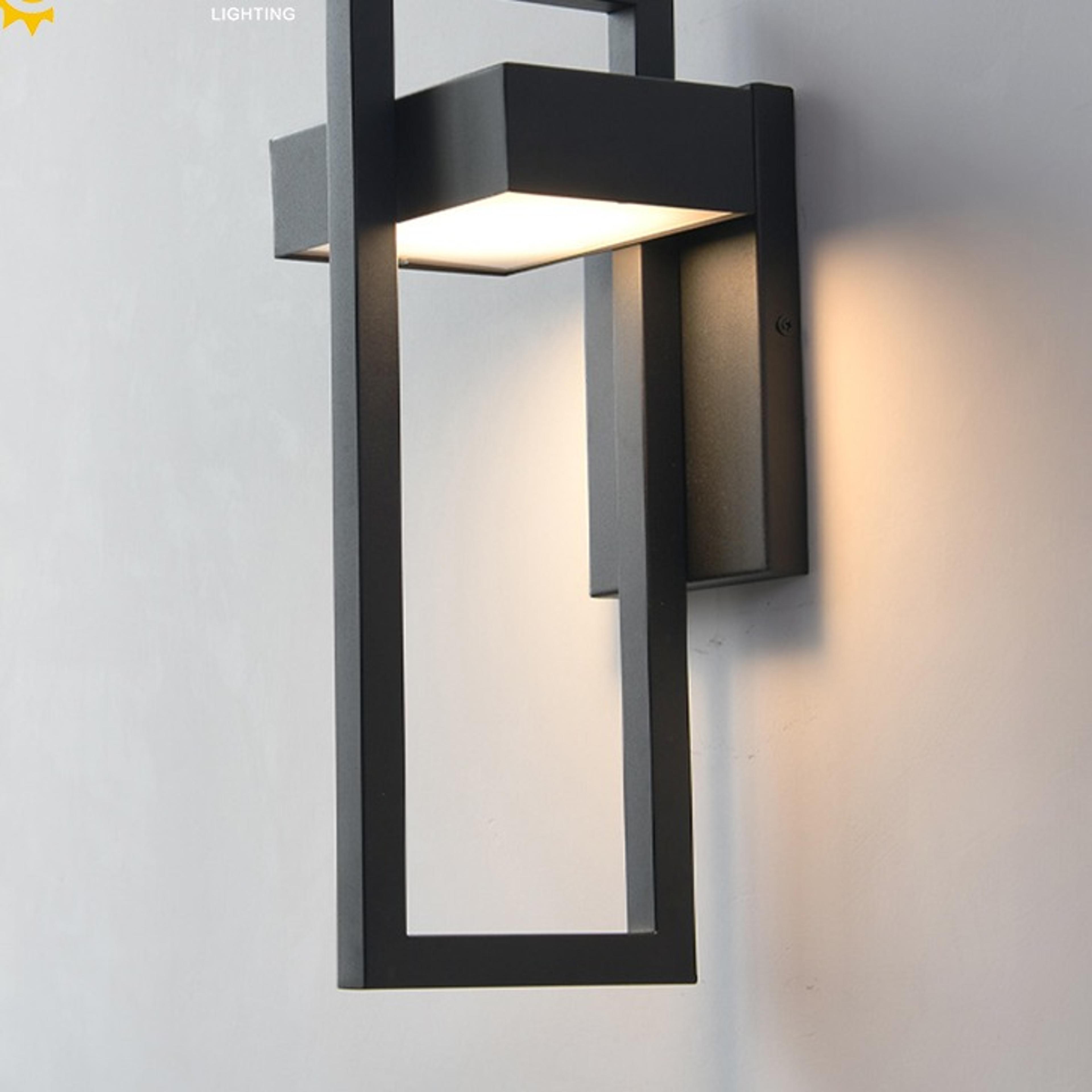 10w outdoor led wall light ip65 black aluminum porch sconce