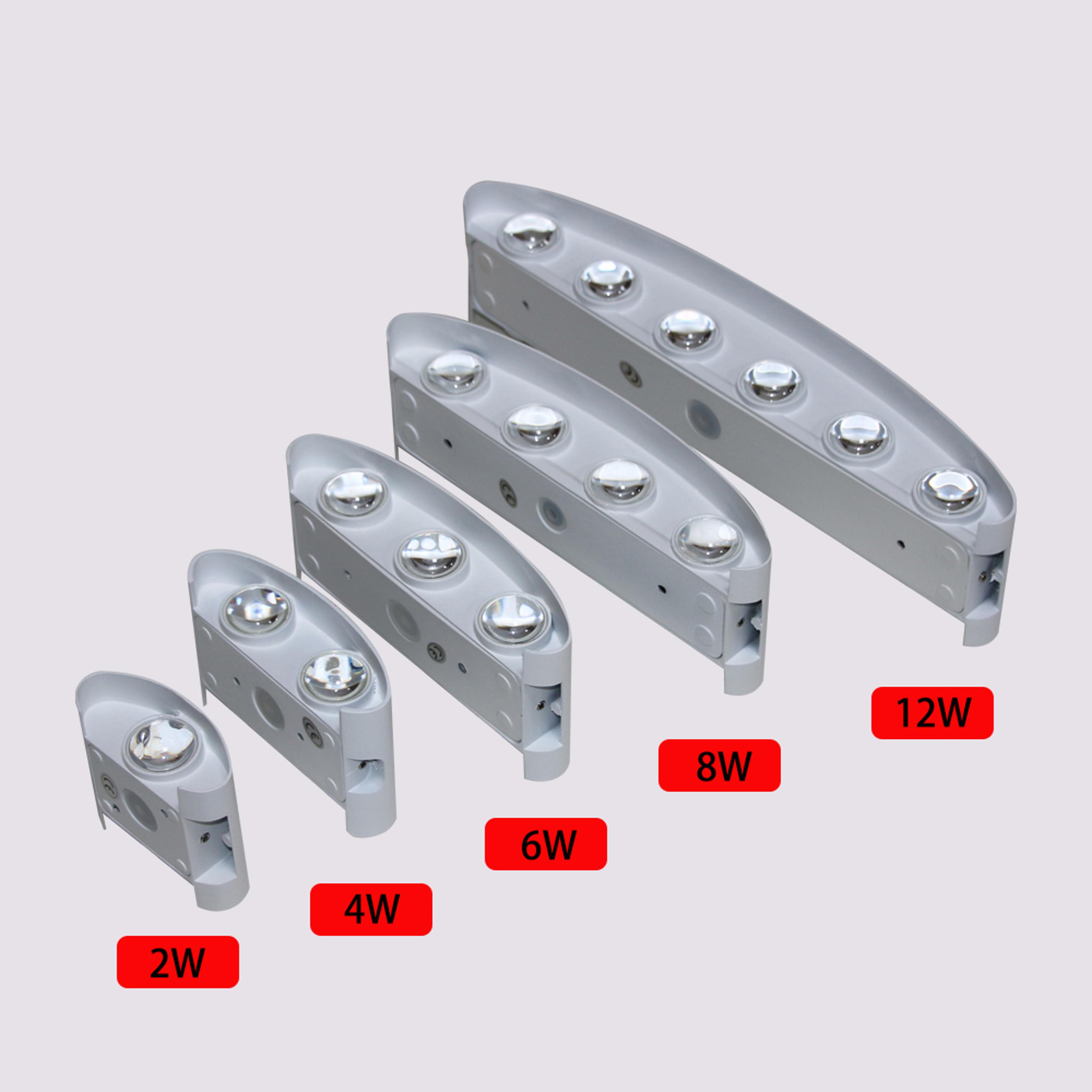 modern aluminum outdoor wall light ip55 led exterior wall lamp