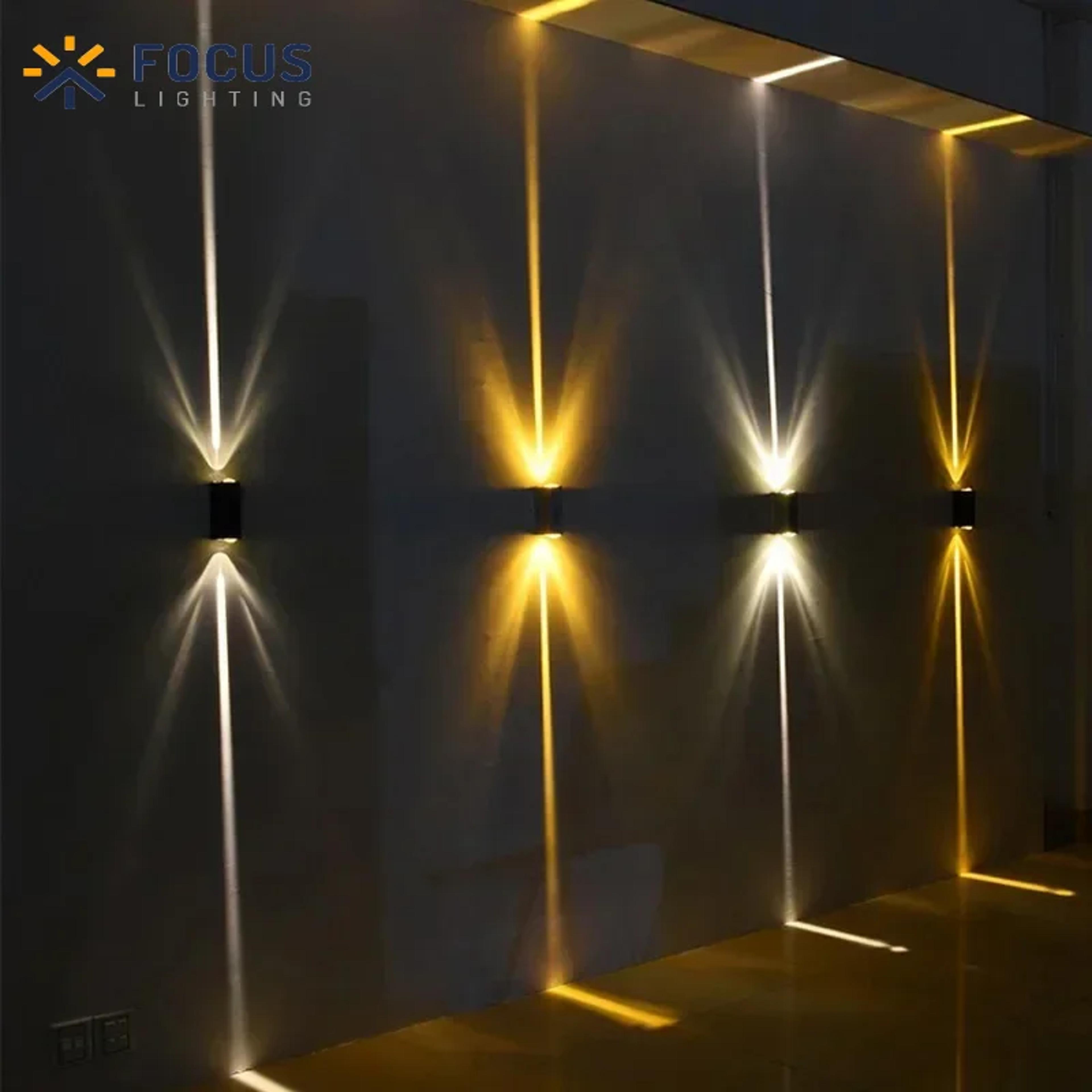 6w aluminum led outdoor wall light ip65 up and down wall sconce