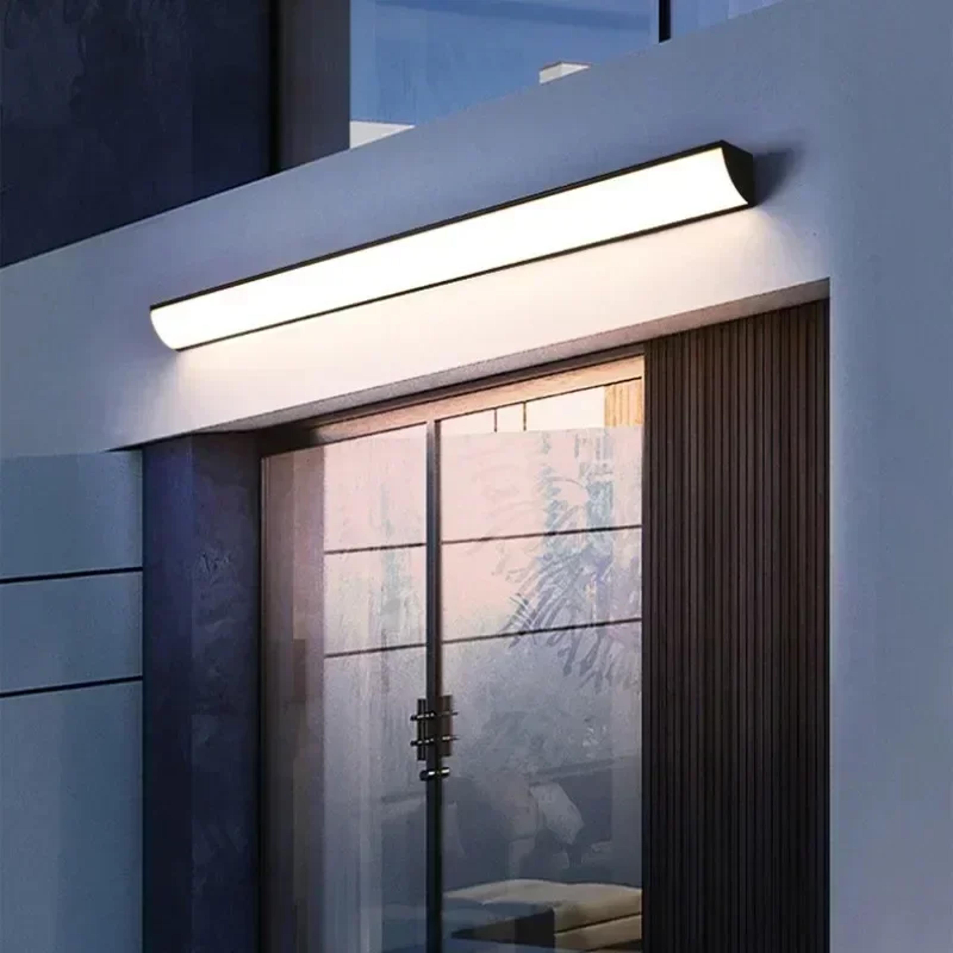 minimalist led outdoor wall light ip65 waterproof motion sensor option