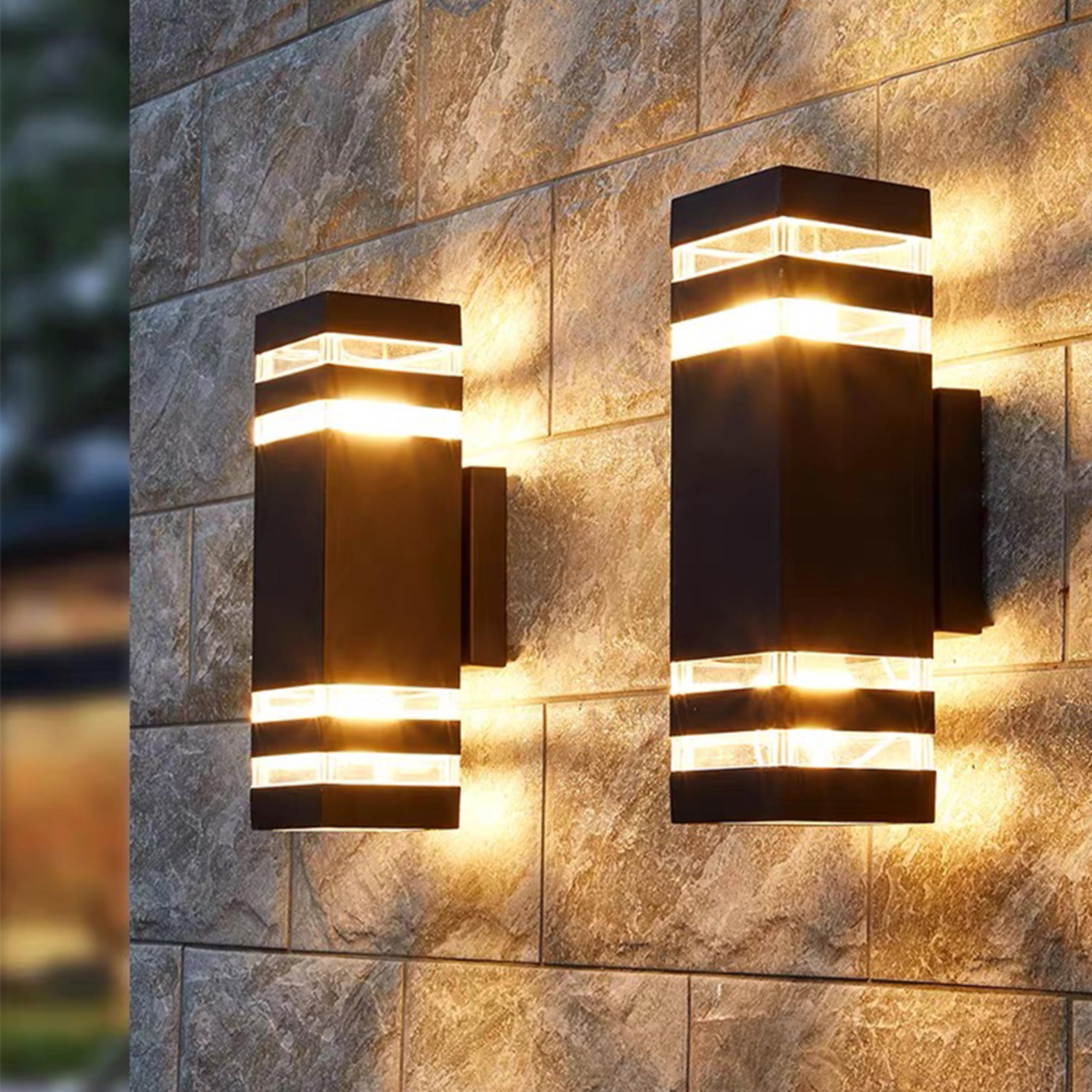 waterproof outdoor led wall light with e27 bulb for porch garden and home