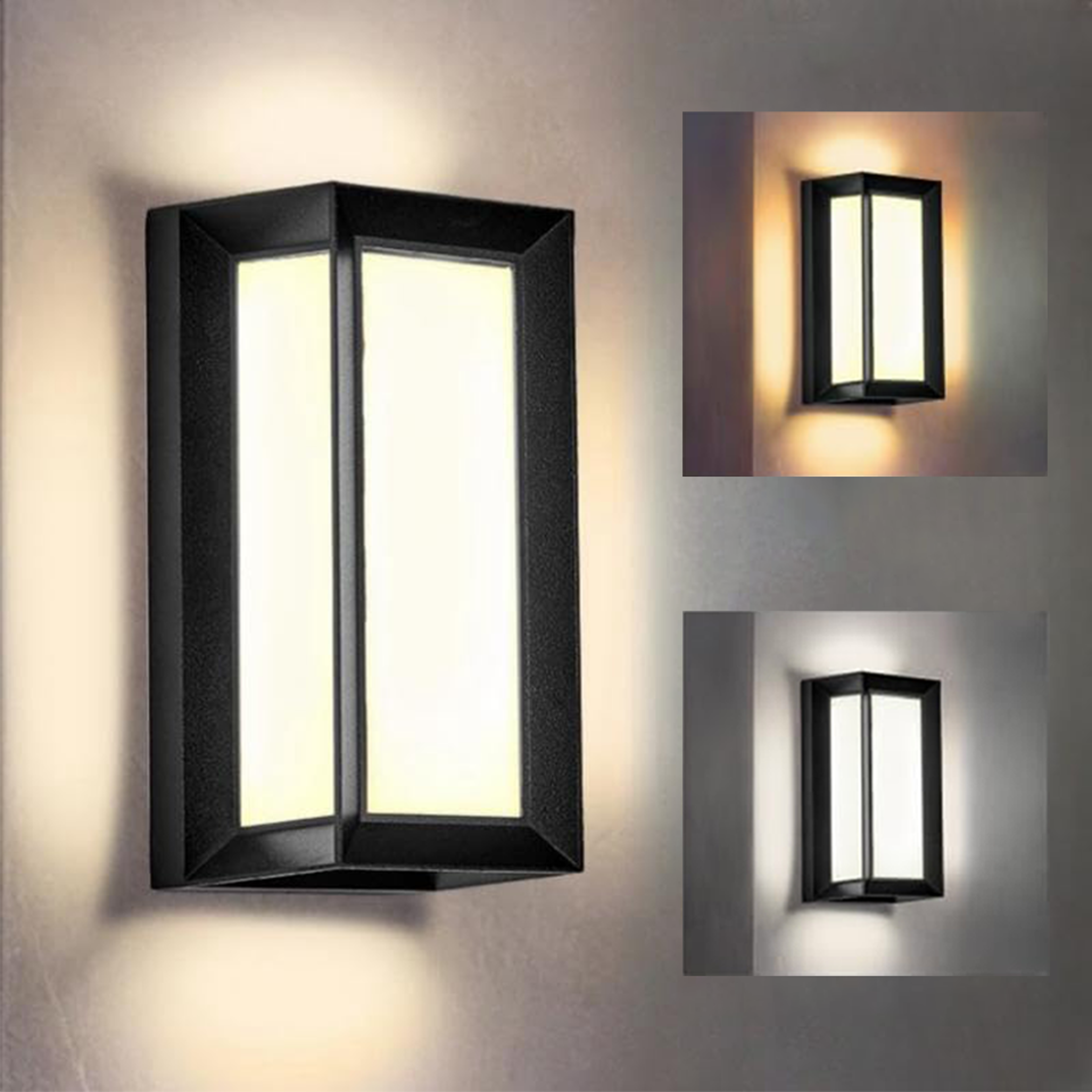 outdoor led motion sensor wall light 16w 30w ip55 waterproof porch light