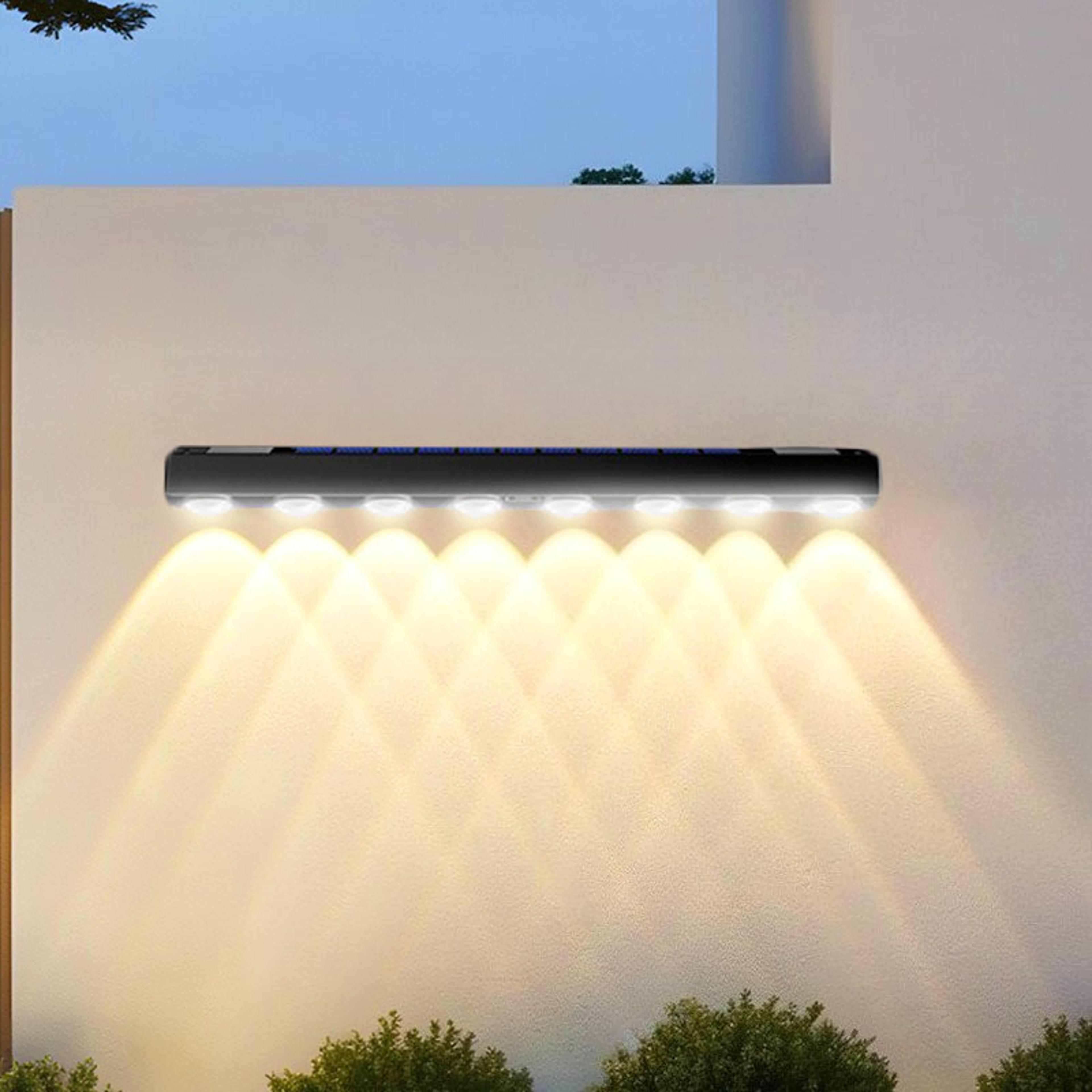 solar wall light with led water repellent outdoor wall lamp