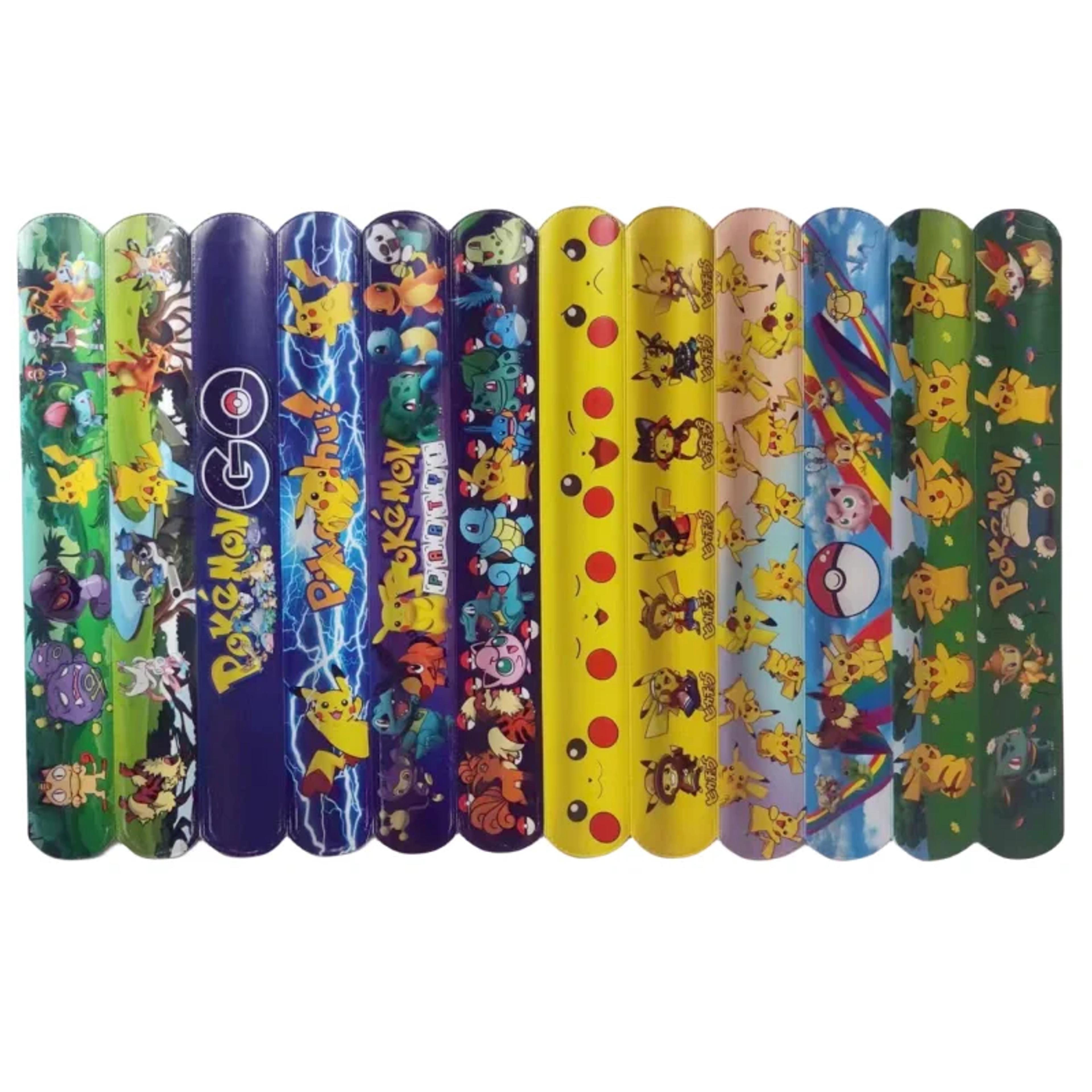 pikachu slap bracelet pvc anime character wristband toy