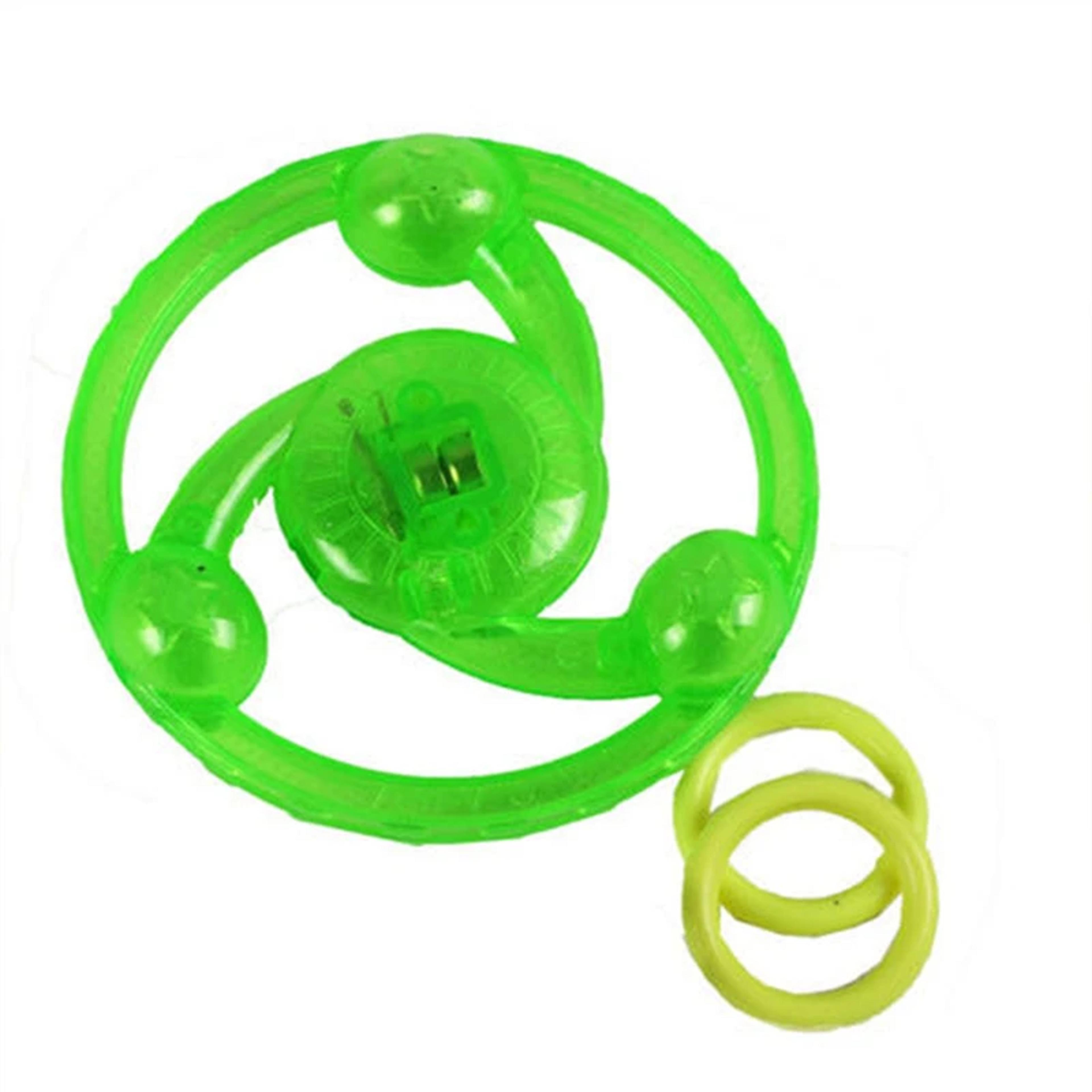 6 piece hand pull light up flywheel toys for party favors and prizes