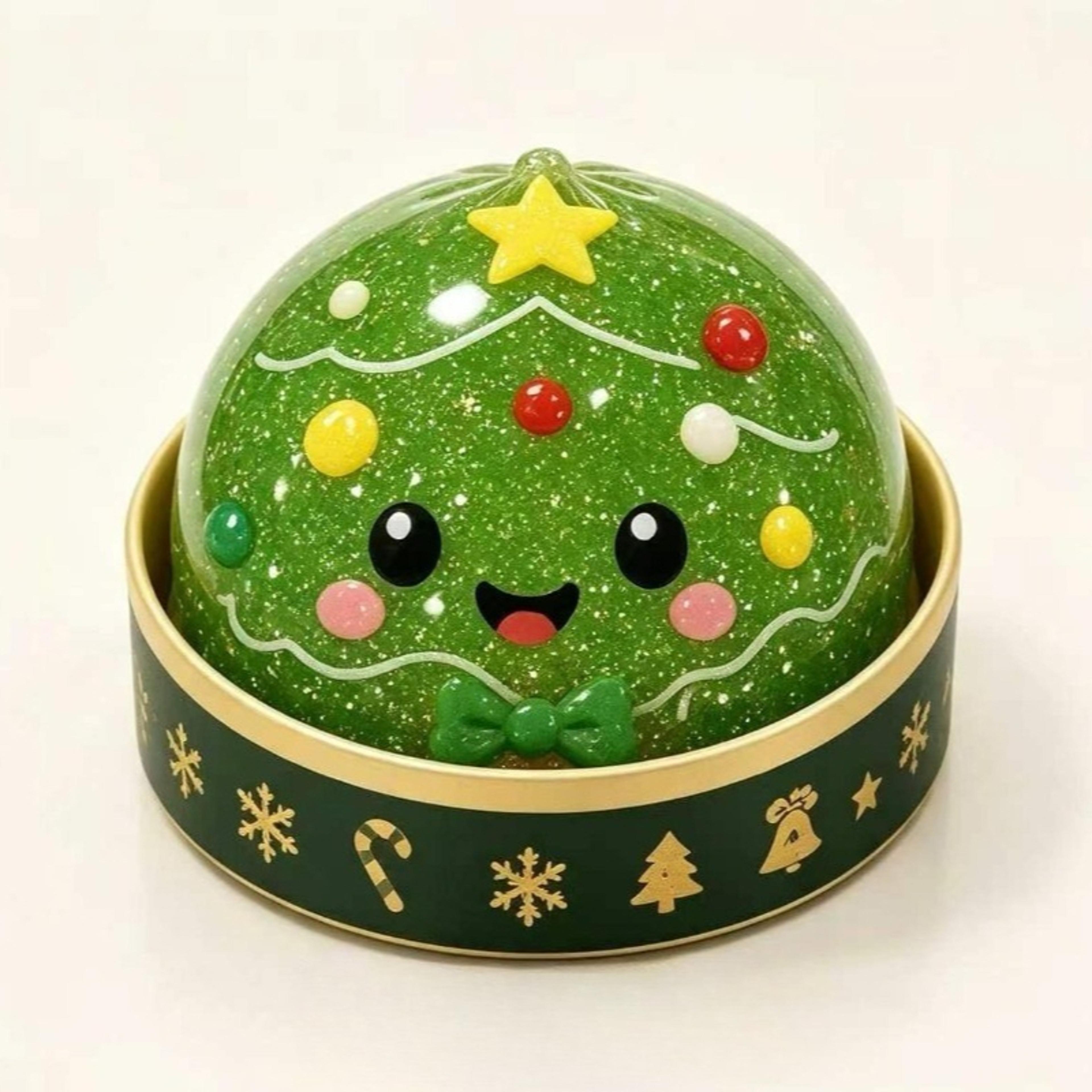 christmas latex squishy squeeze toy with box for holiday gifts