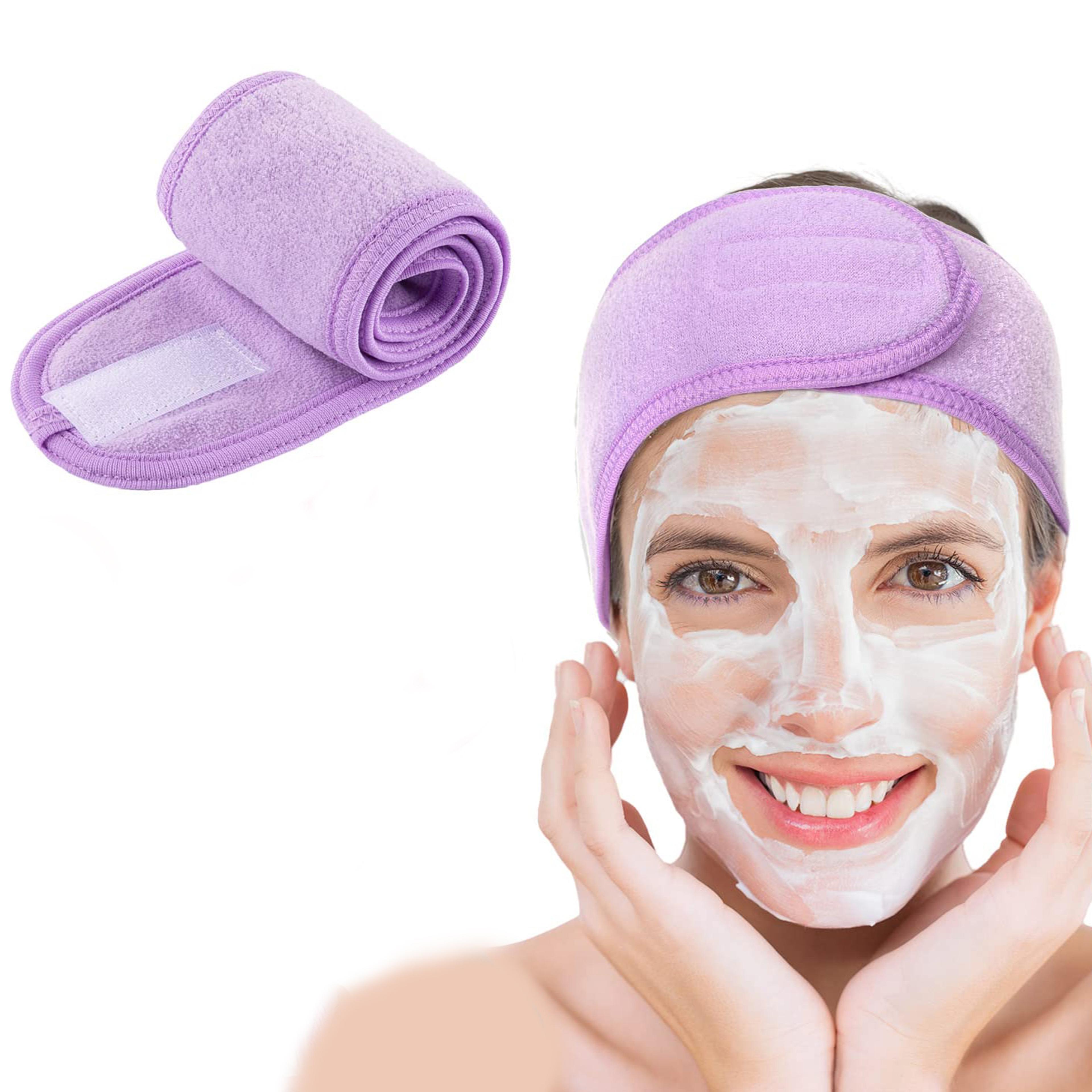 adjustable wide headband for makeup face wash yoga sports spa and shower