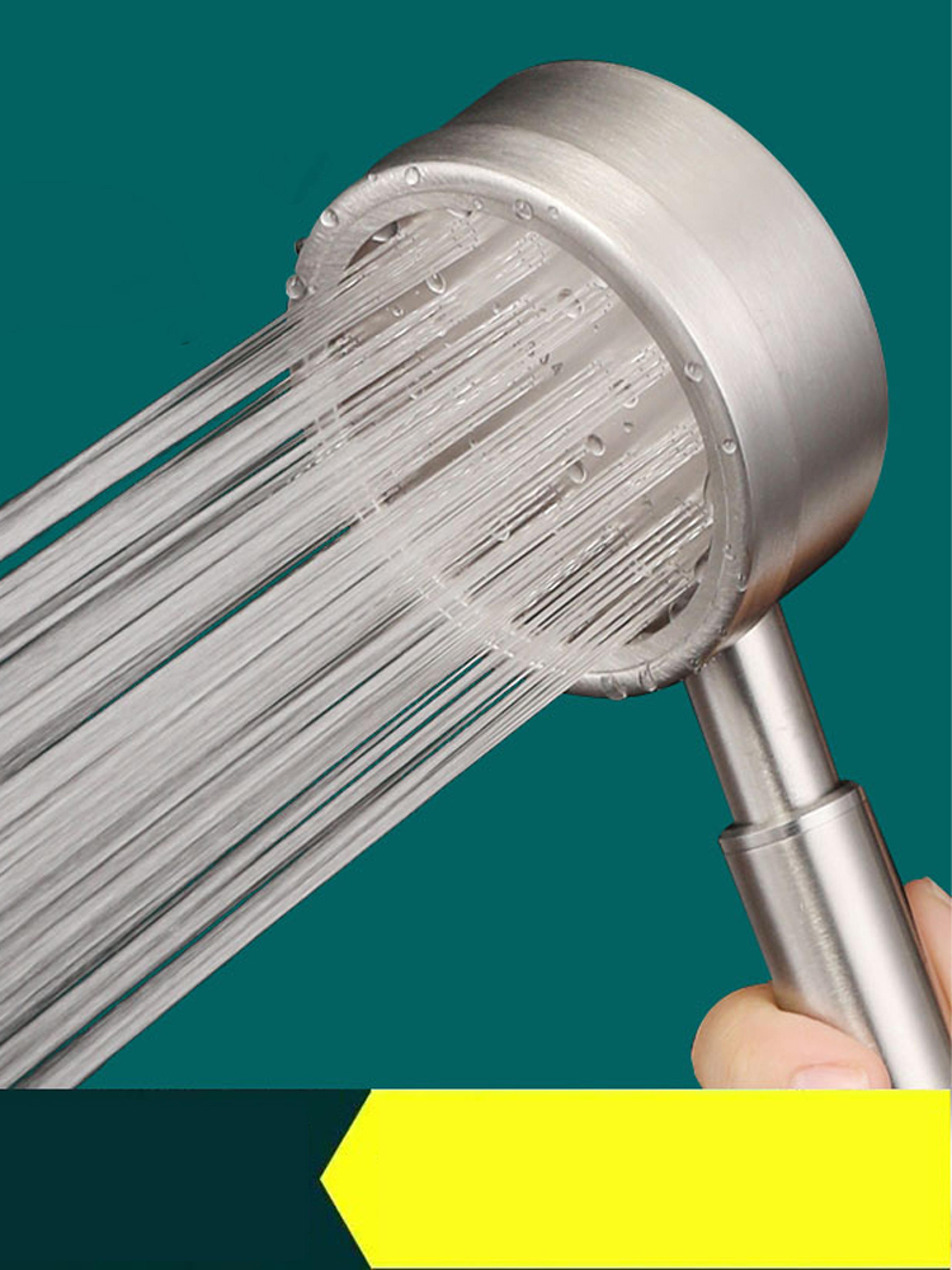handheld shower head 3-piece set with 5-speed large panel design