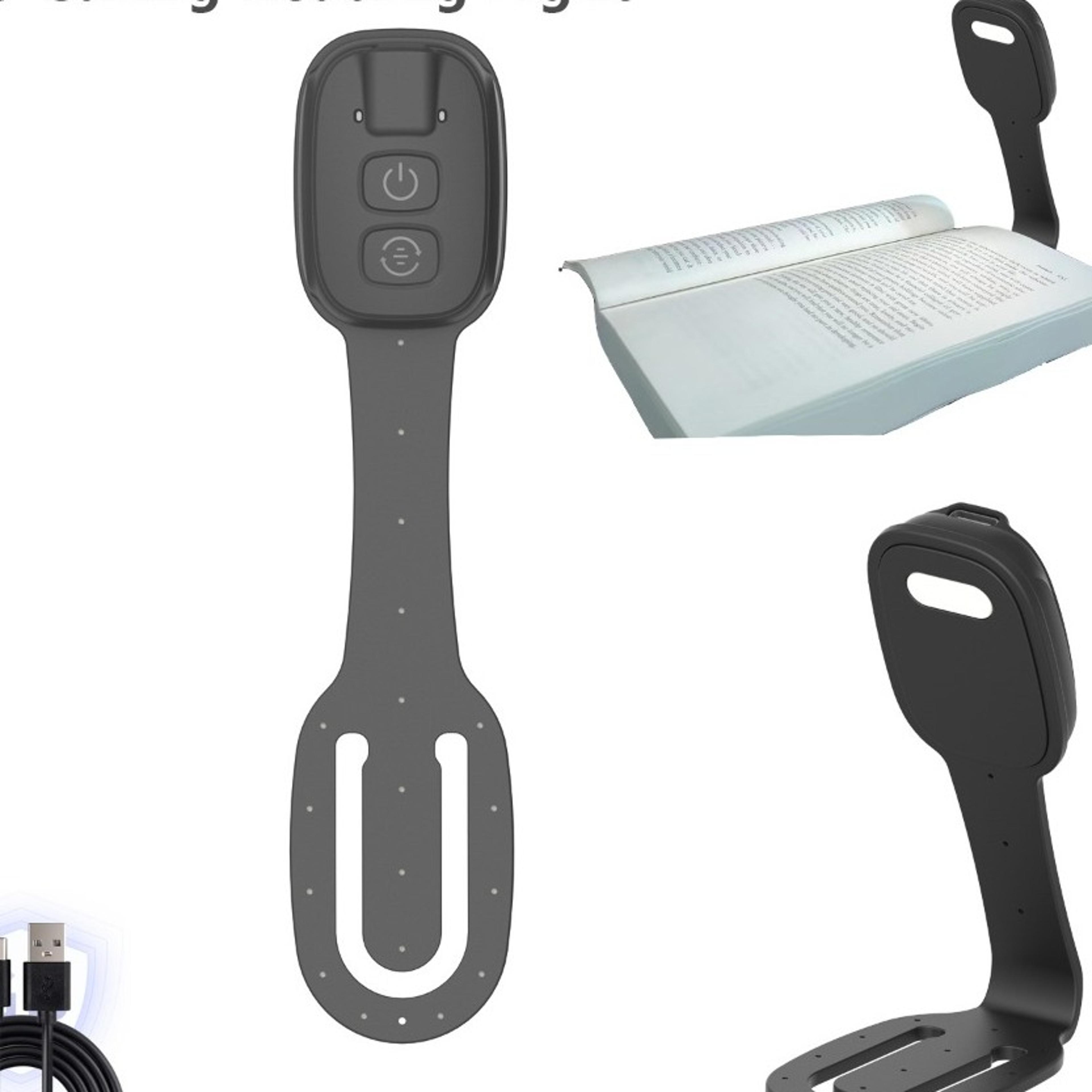 2-in-1 clip-on book light with 7 leds and adjustable brightness