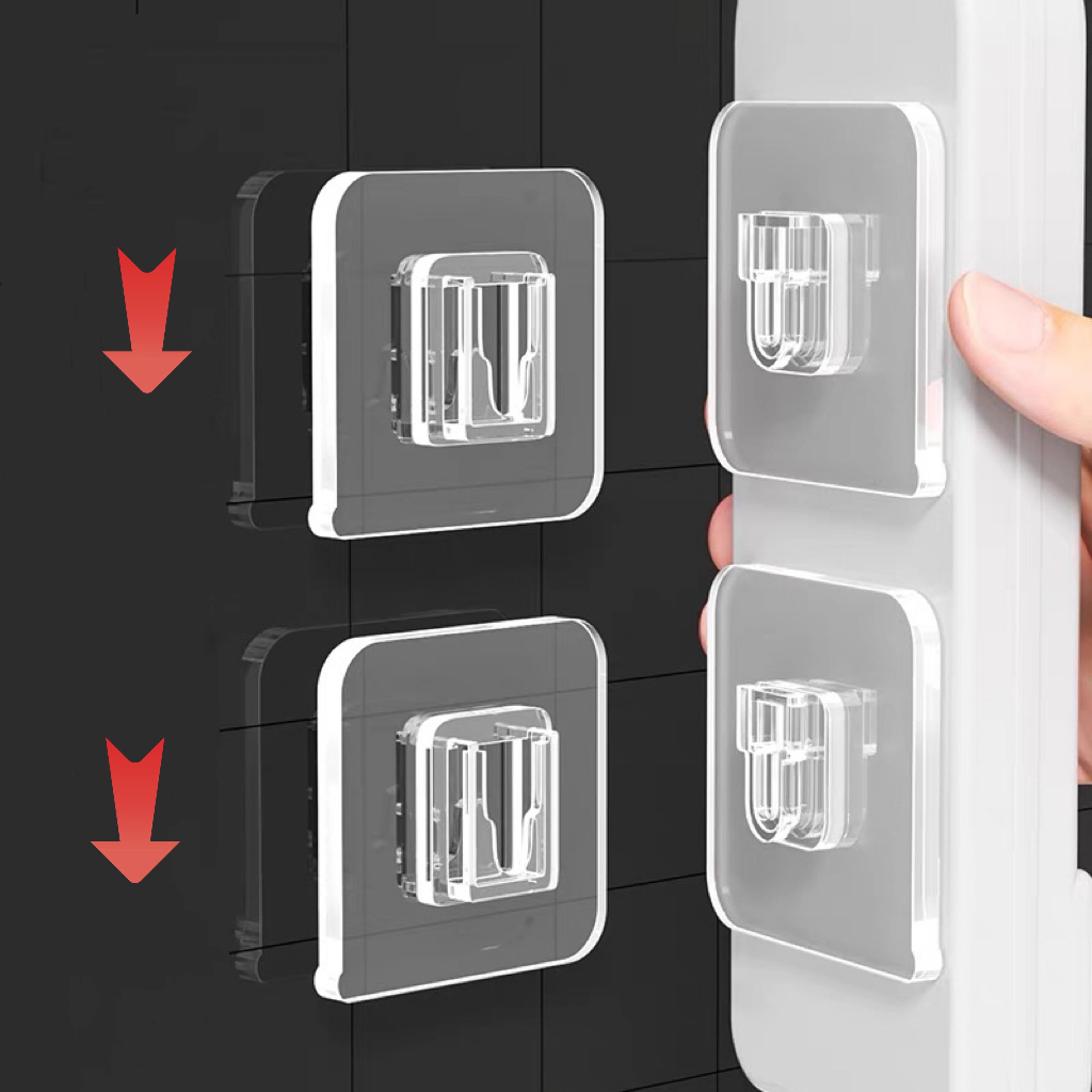 double-sided adhesive wall hooks traceless invisible pvc organizer hooks