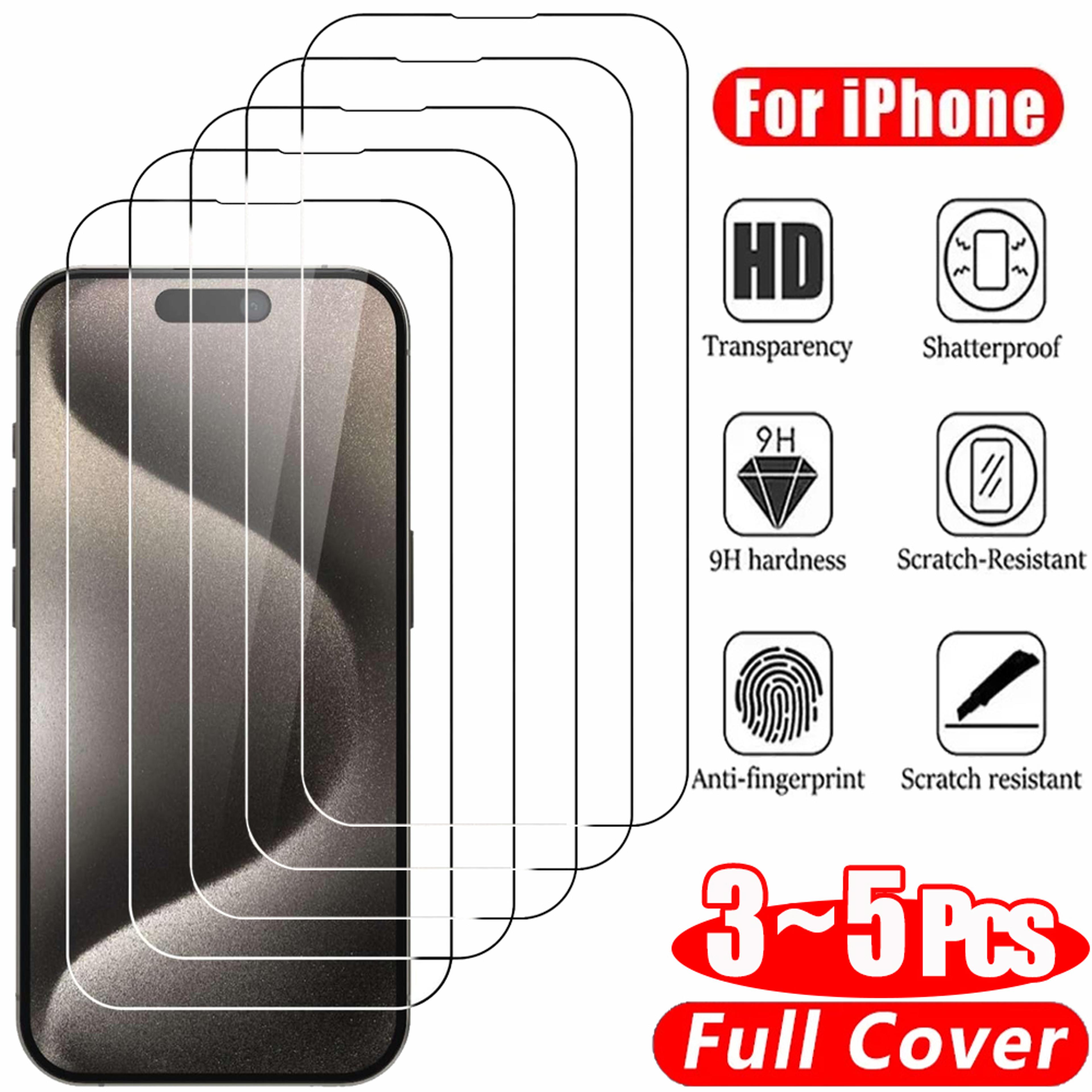 tempered glass screen protector for select iphone 12 13 14 15 16 17 and 18 models
