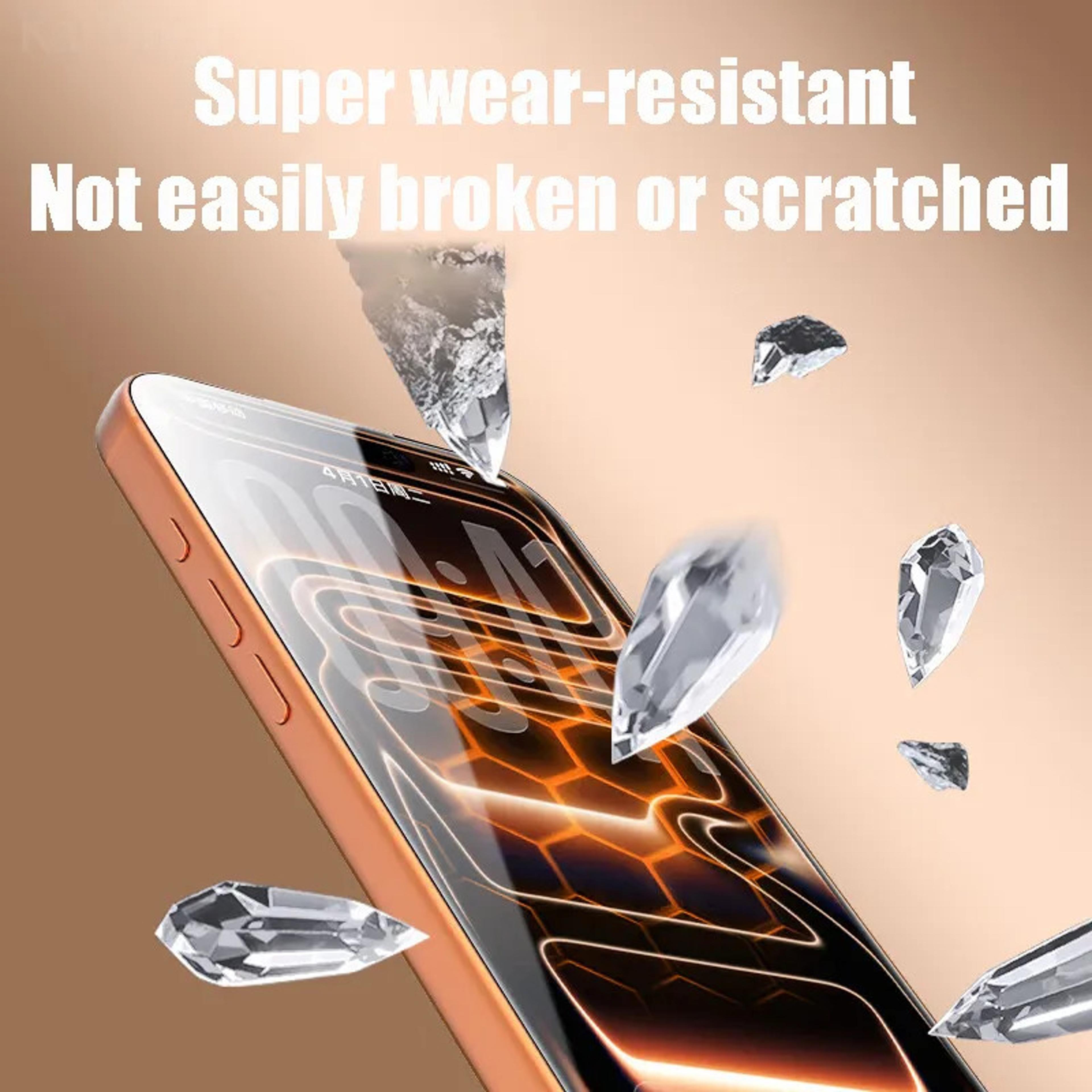 tempered glass iphone screen protector with easy-installation frame