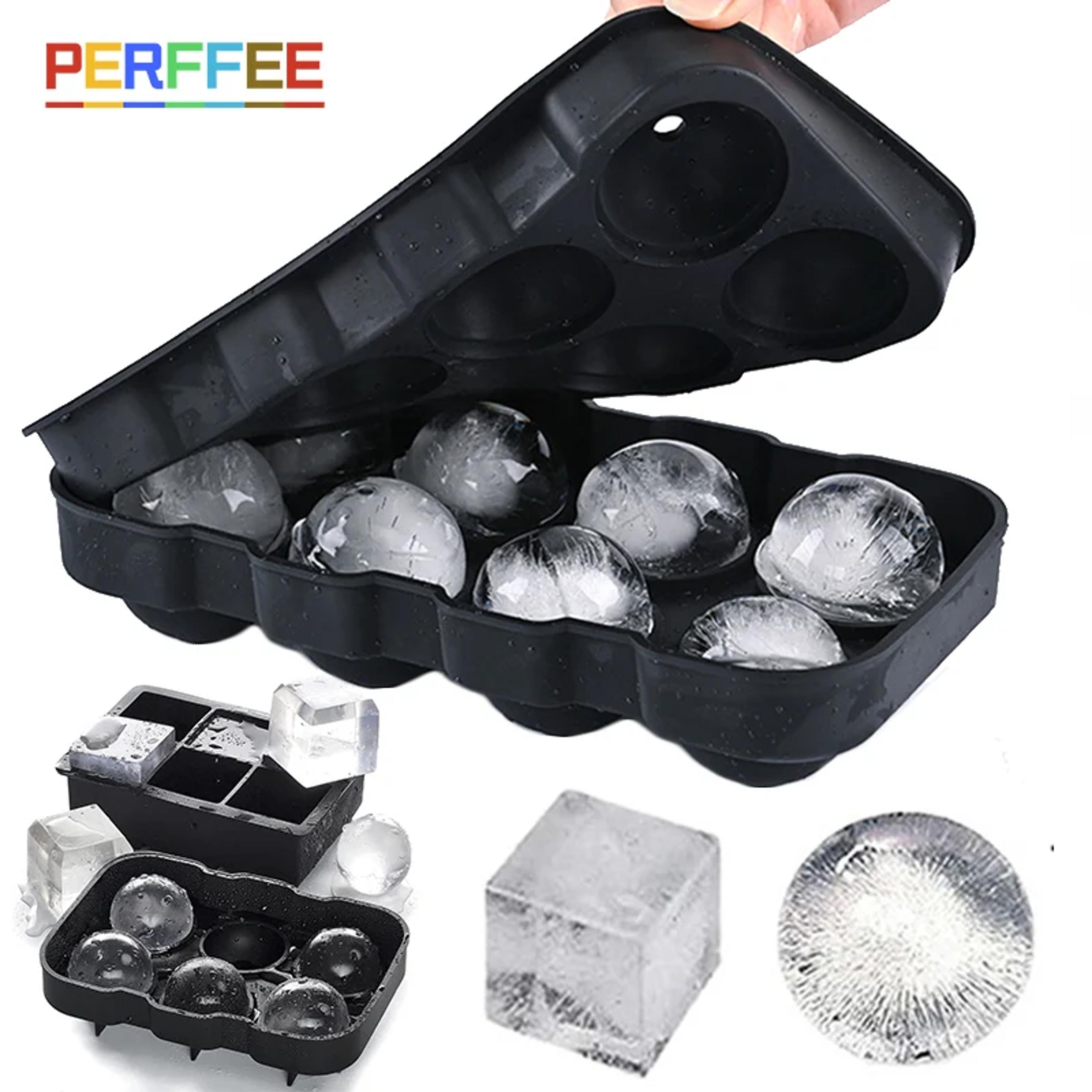 silicone ice cube tray with lid 4 6 or 8 grid ice ball and square mold