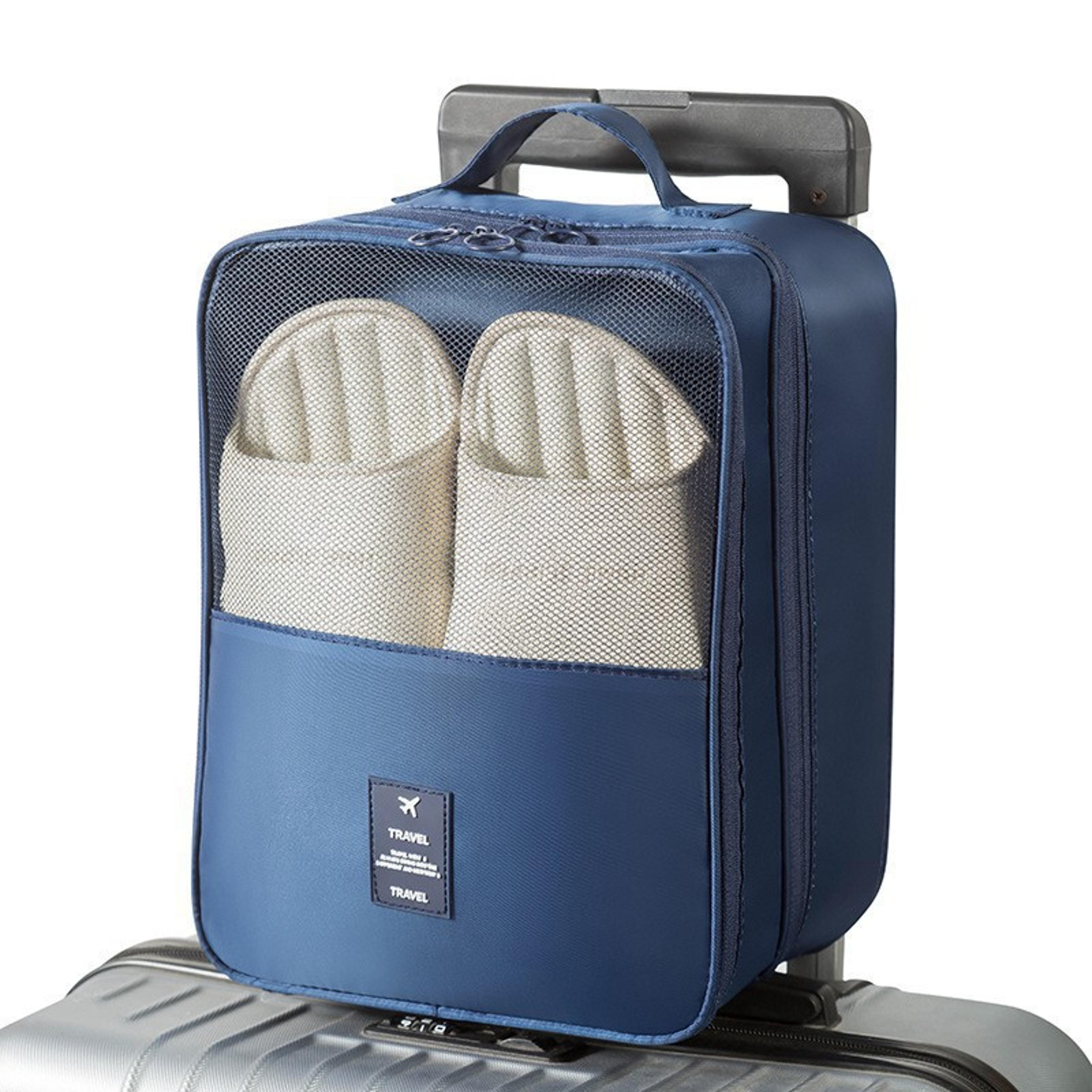 reusable non-woven shoe organizer bag for travel and luggage storage