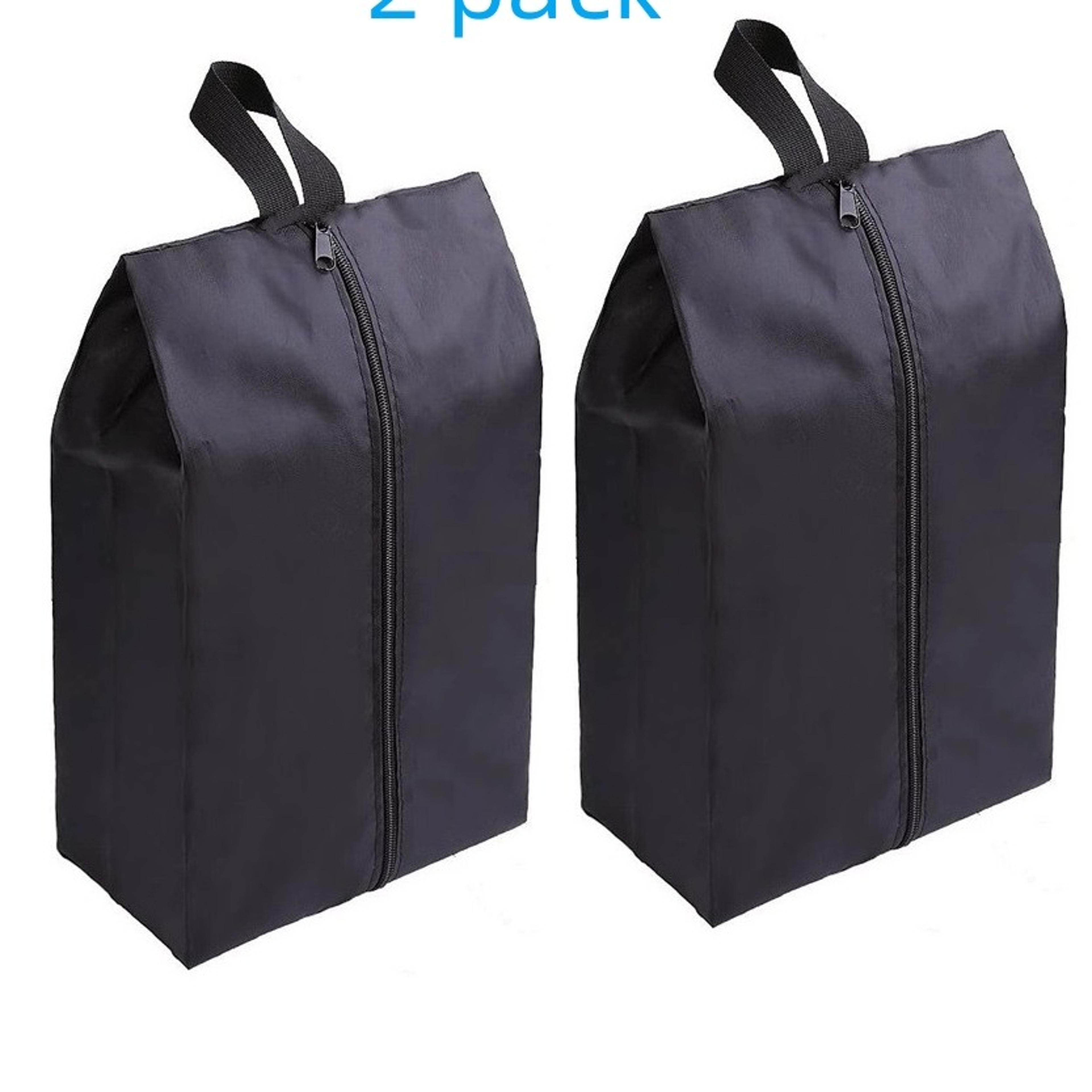 waterproof oxford shoe storage bags with zipper closure for travel in 2 or 4 pack