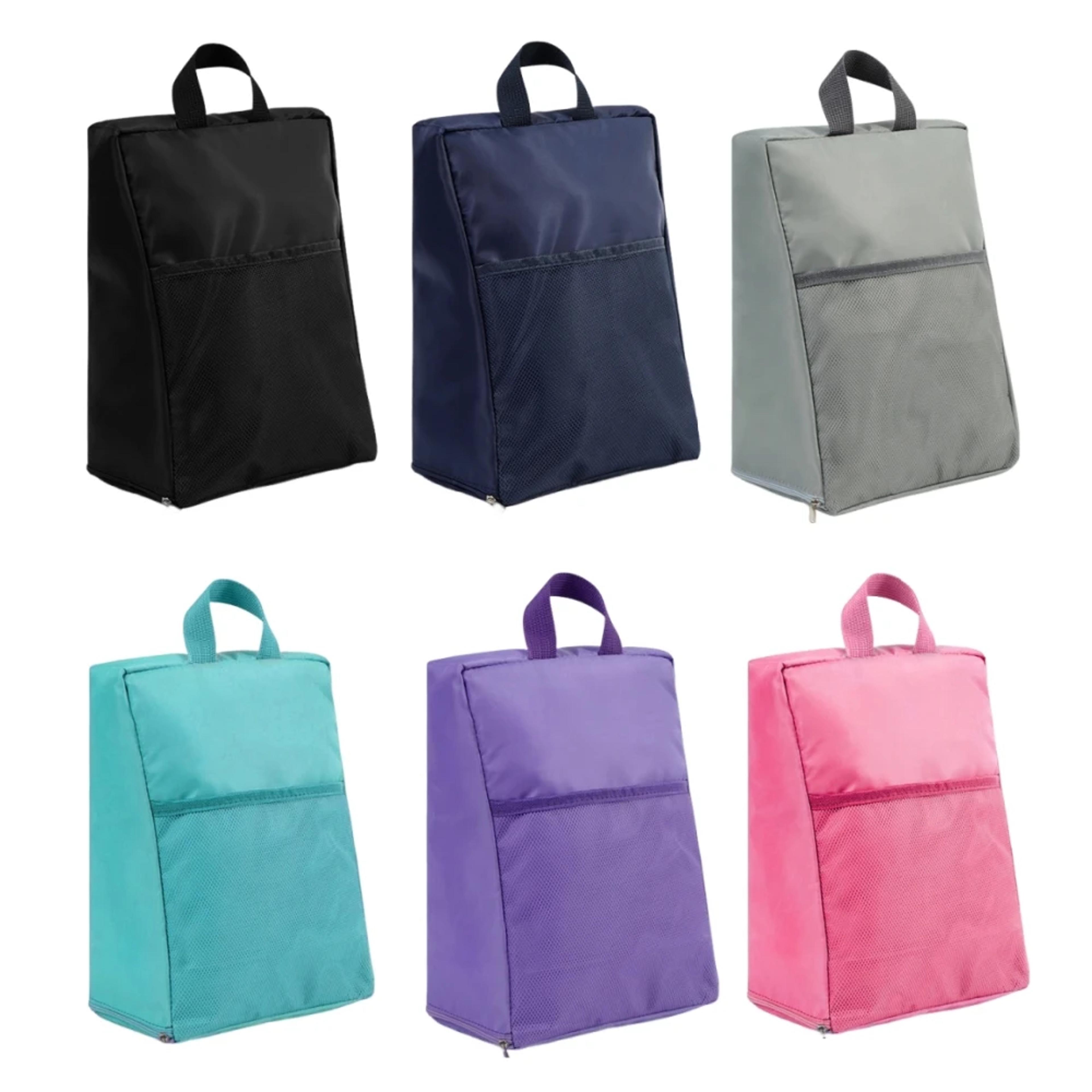 portable oxford shoe storage bag with mesh pouch for wardrobe organization