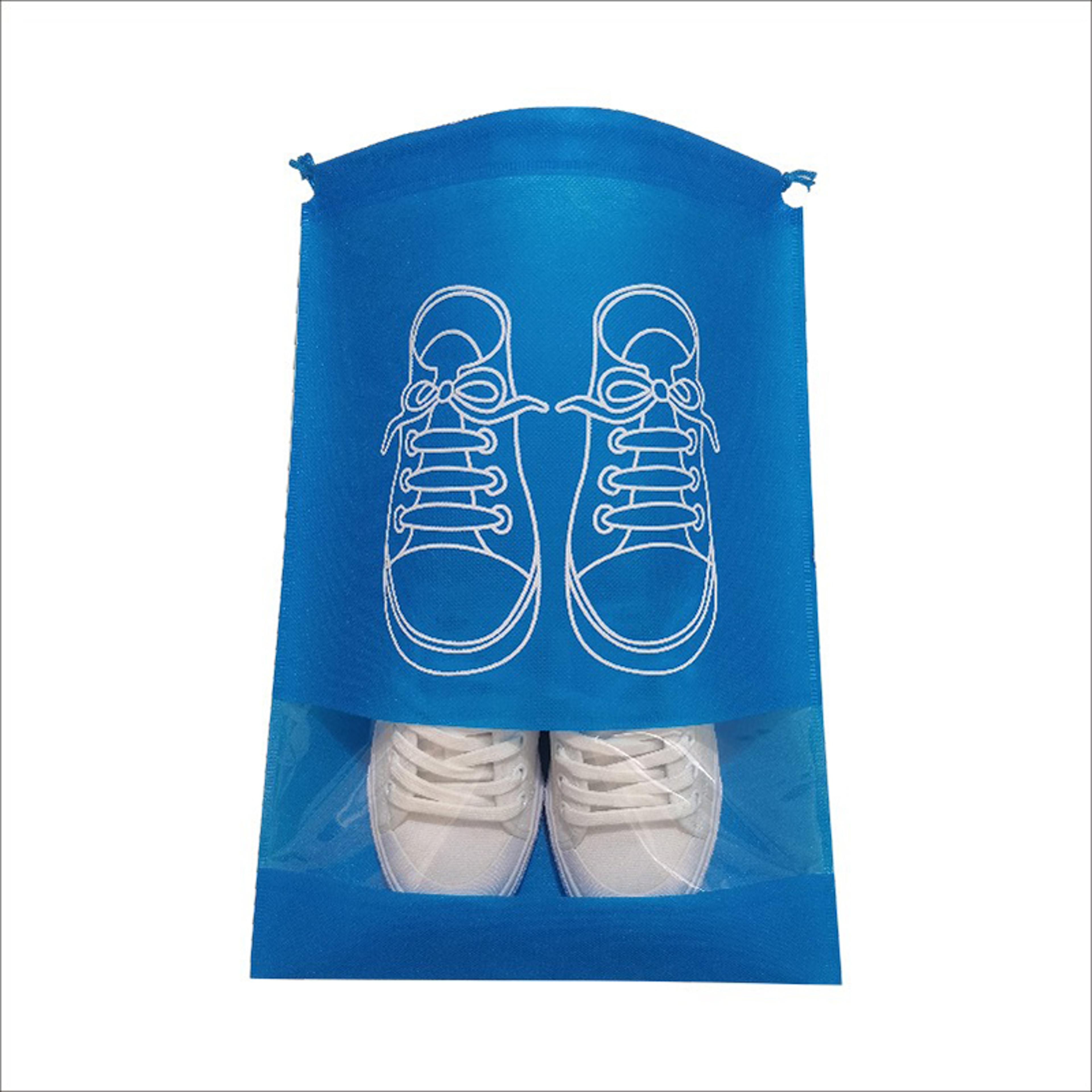 non-woven shoe storage bags foldable reusable closet and travel organizers