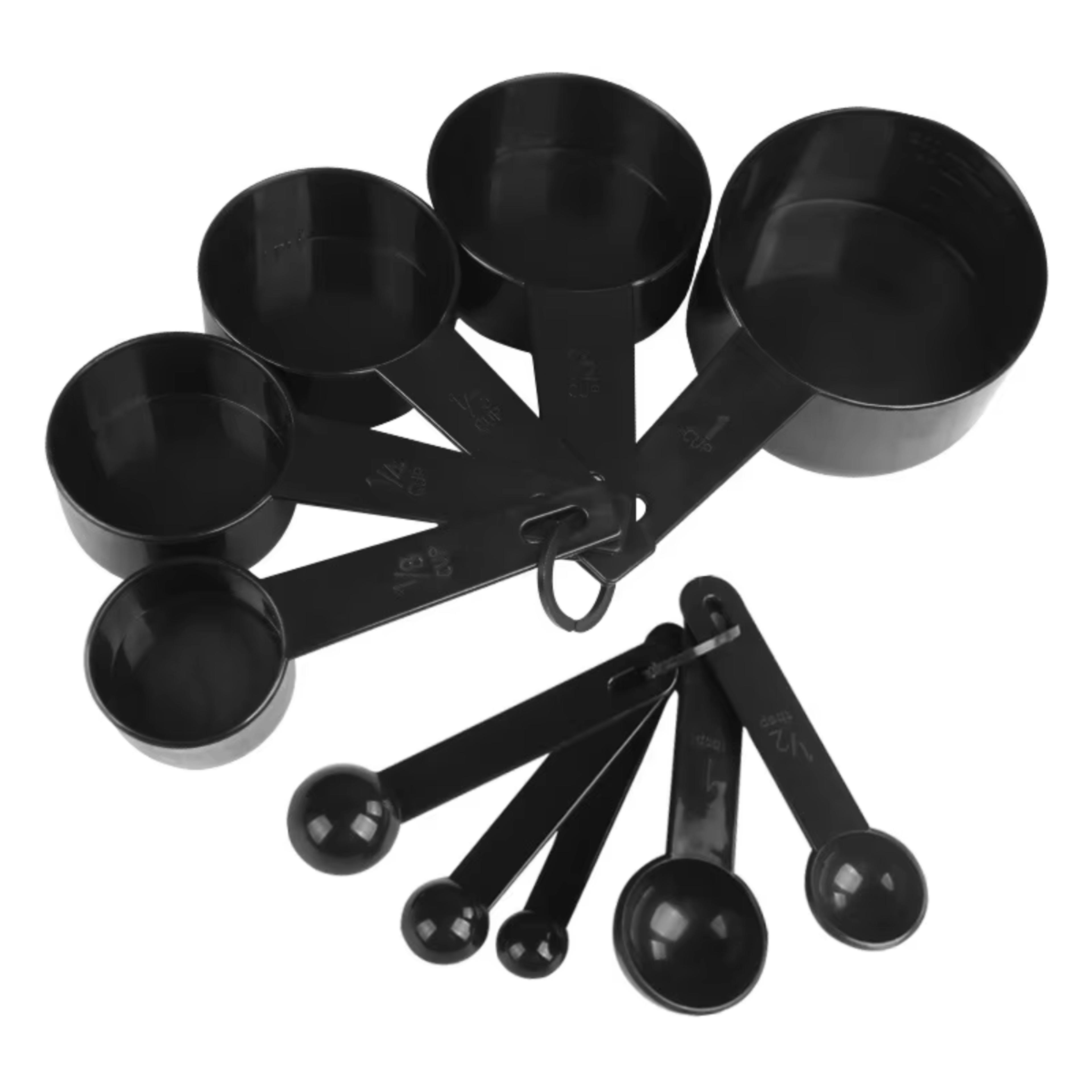 10 piece plastic measuring spoon set for baking and cooking