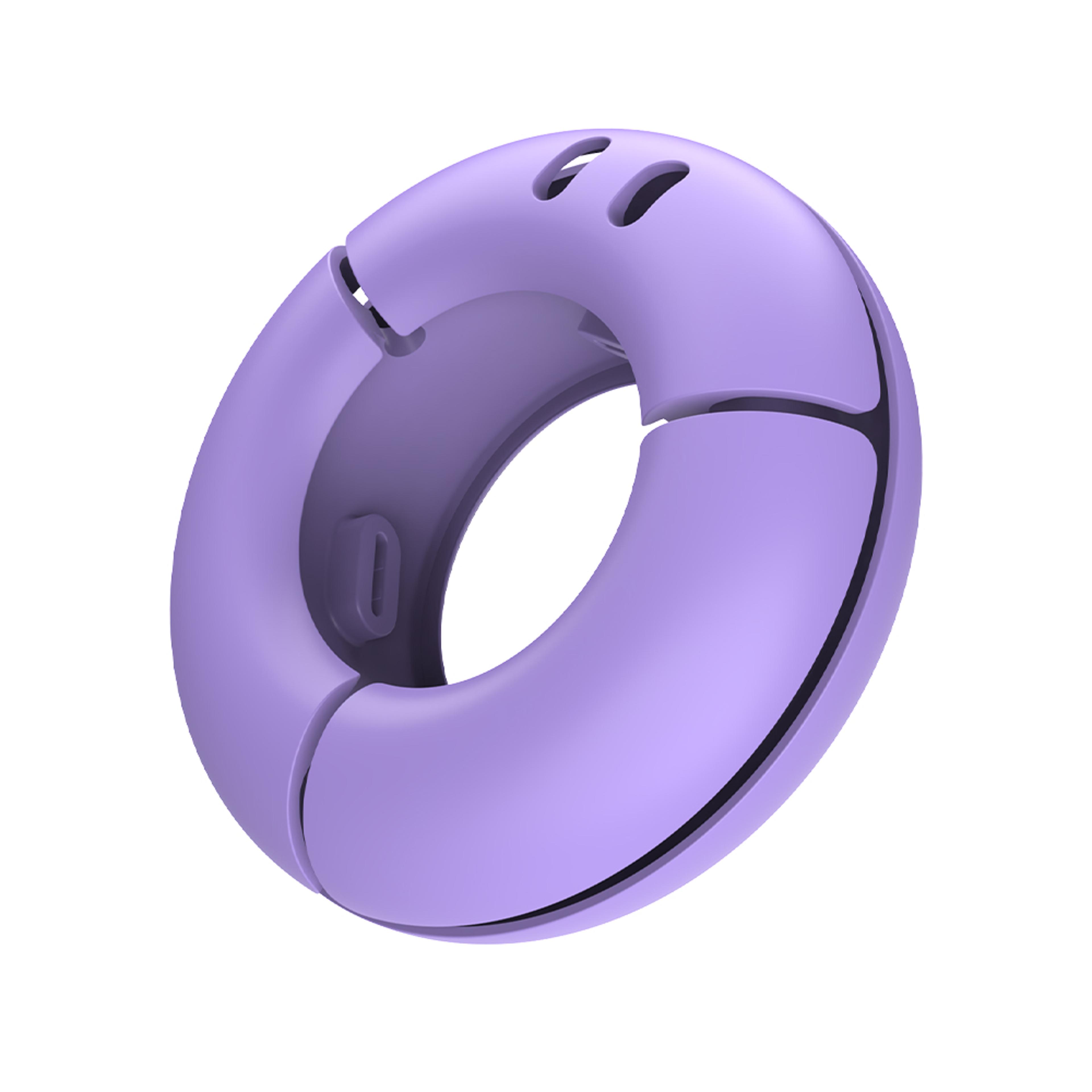 magnetic donut cable organizer with silicone cable winder and connector tip storage