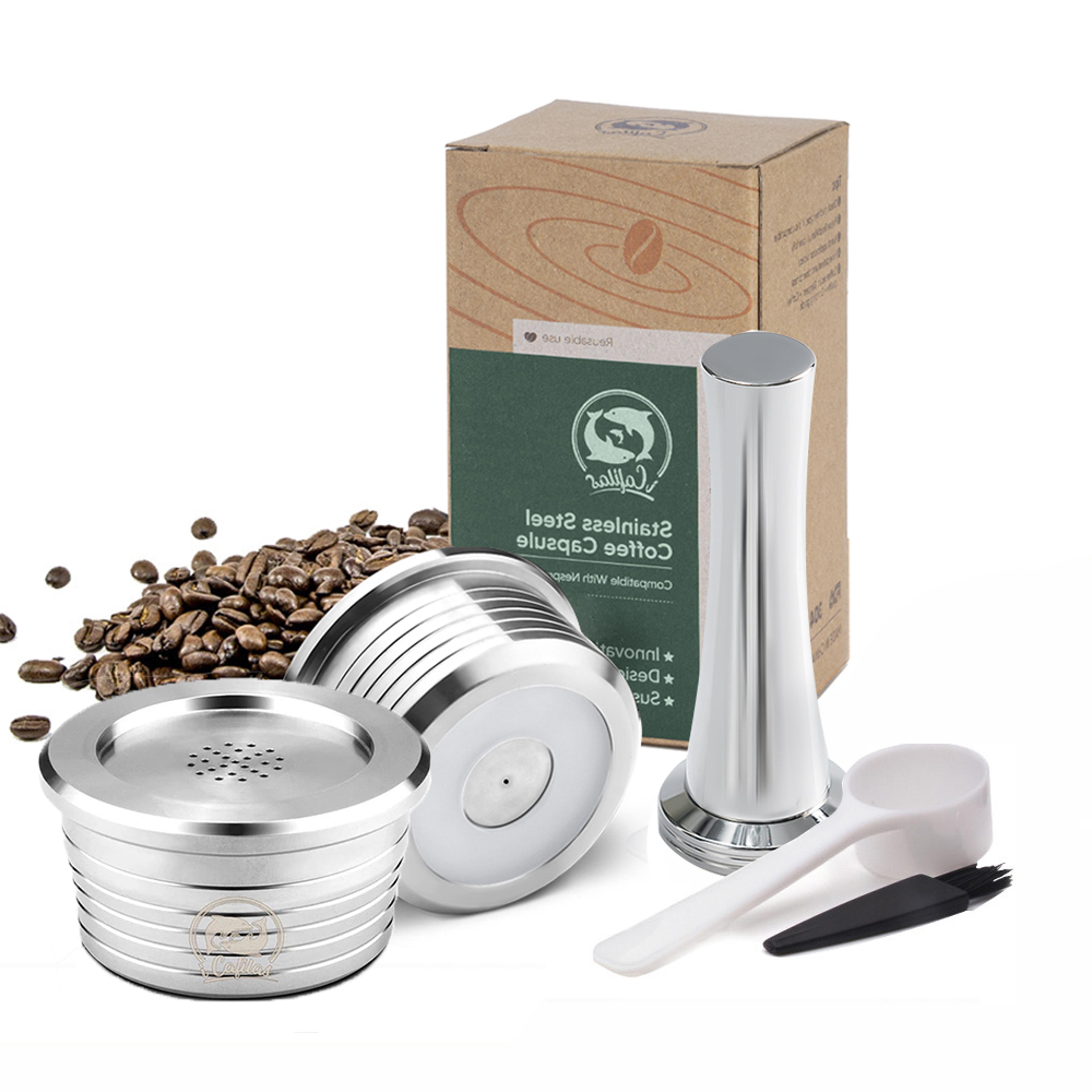 reusable stainless steel coffee capsule filter basket