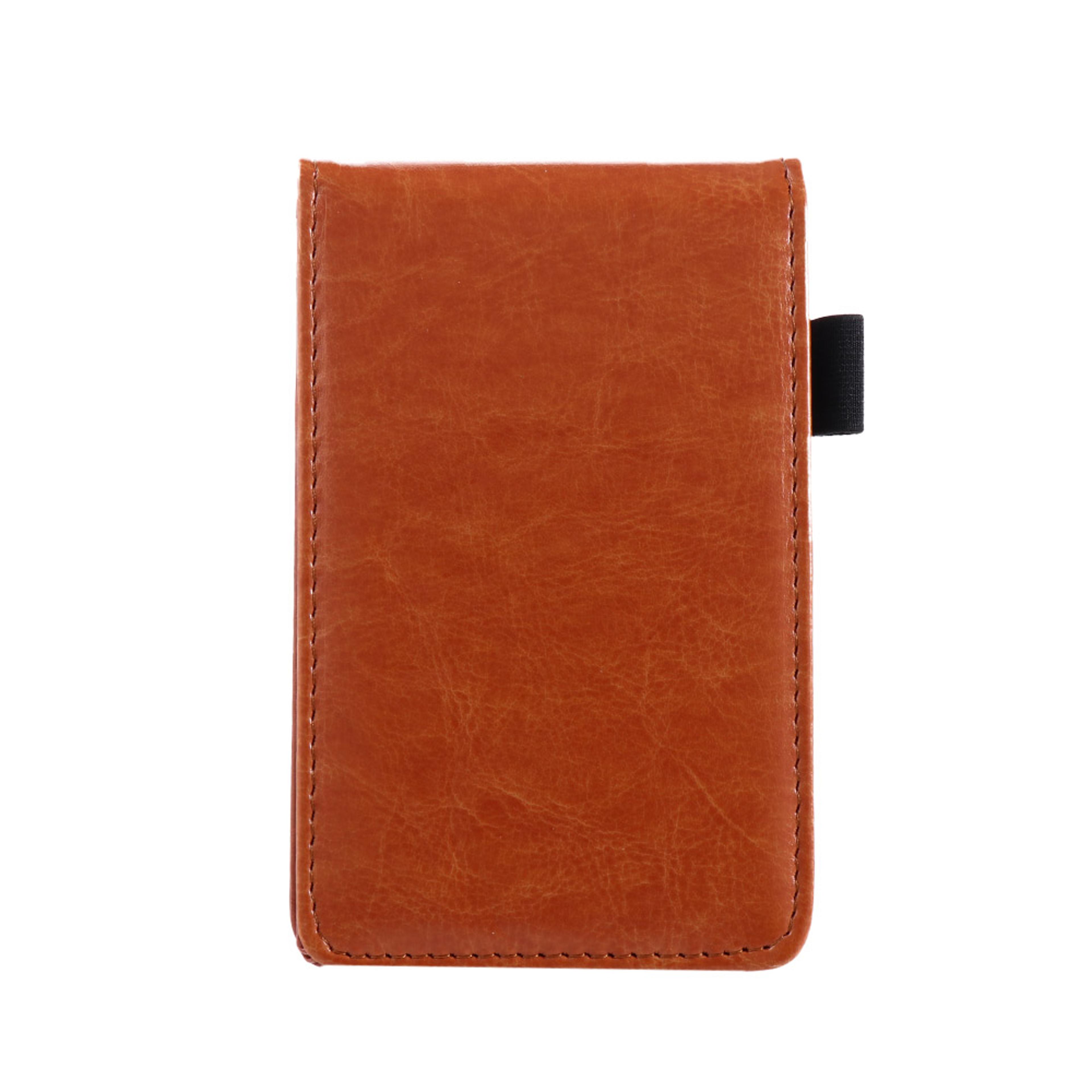 a7 leather cover pocket planner mini notebook for notes schedules and memos