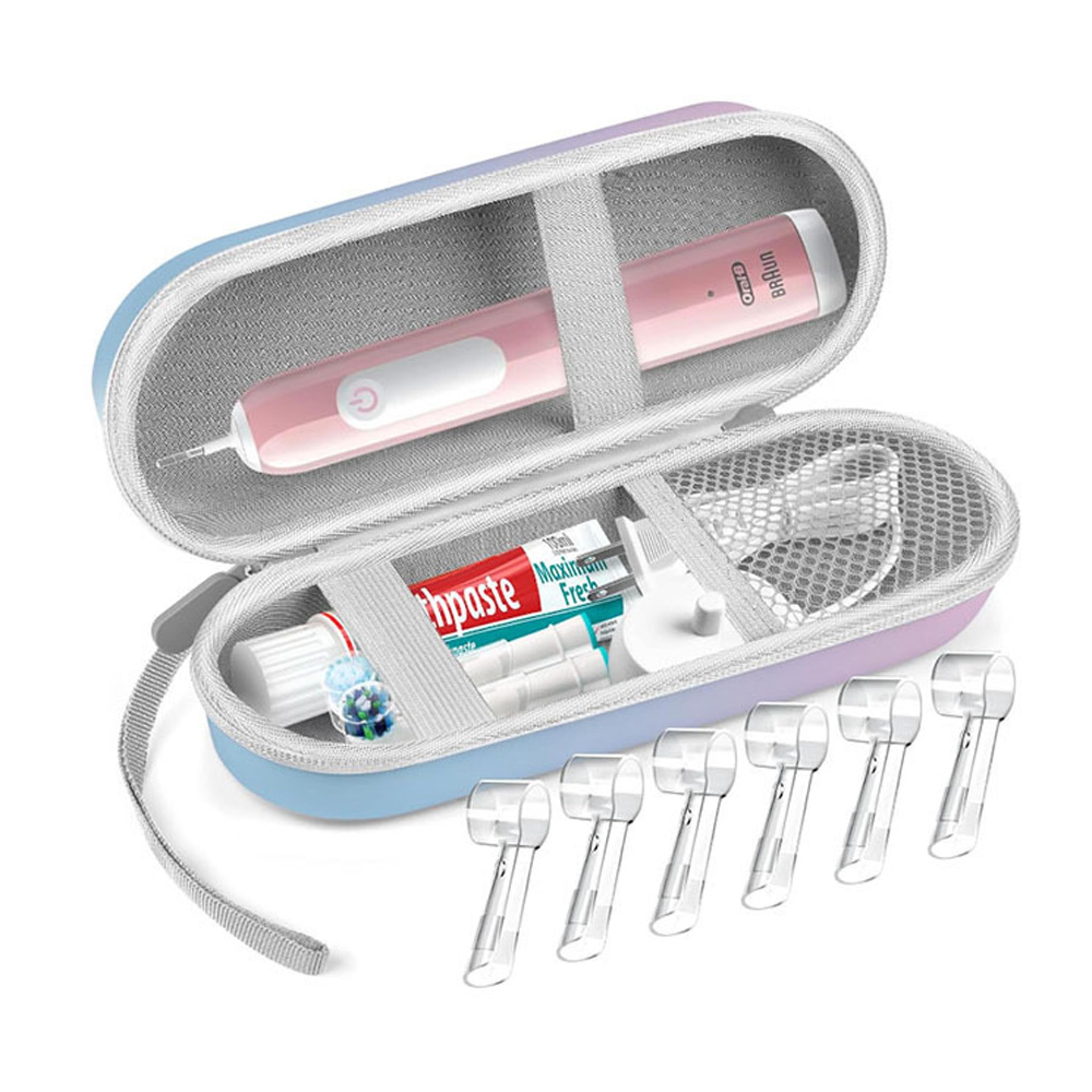 electric toothbrush travel storage box reusable pvc dental kit case