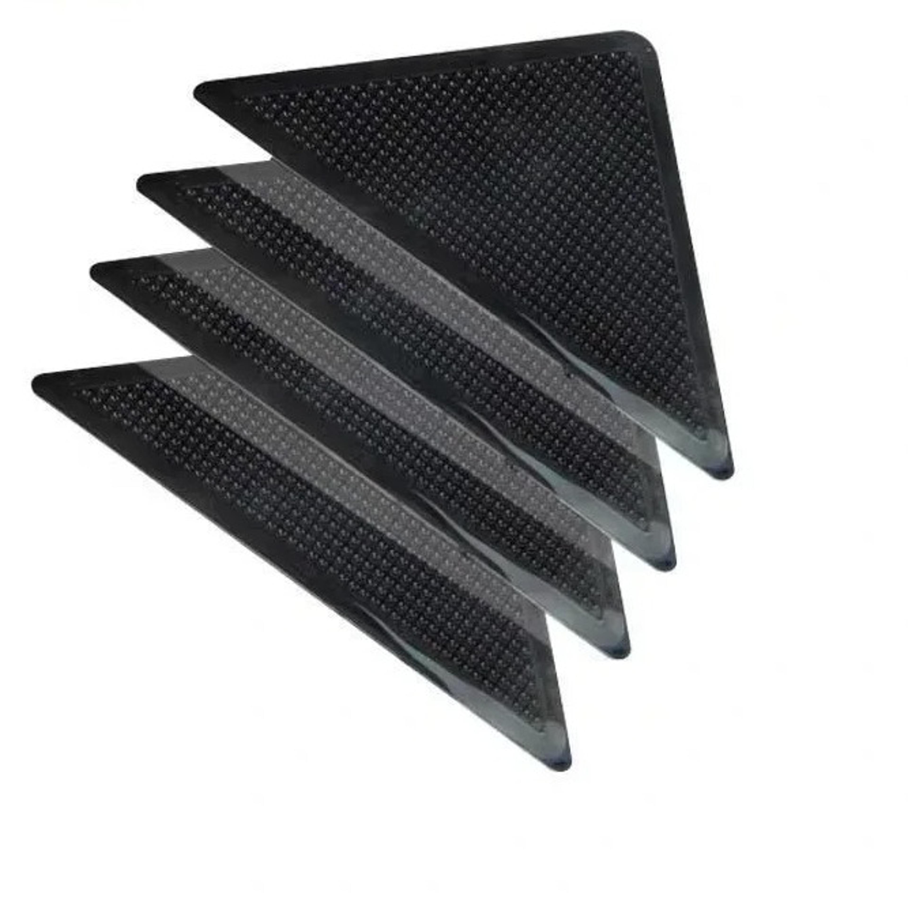 16 pack reusable non-slip rug grippers rubber anti-curling carpet stickers for bathroom mats