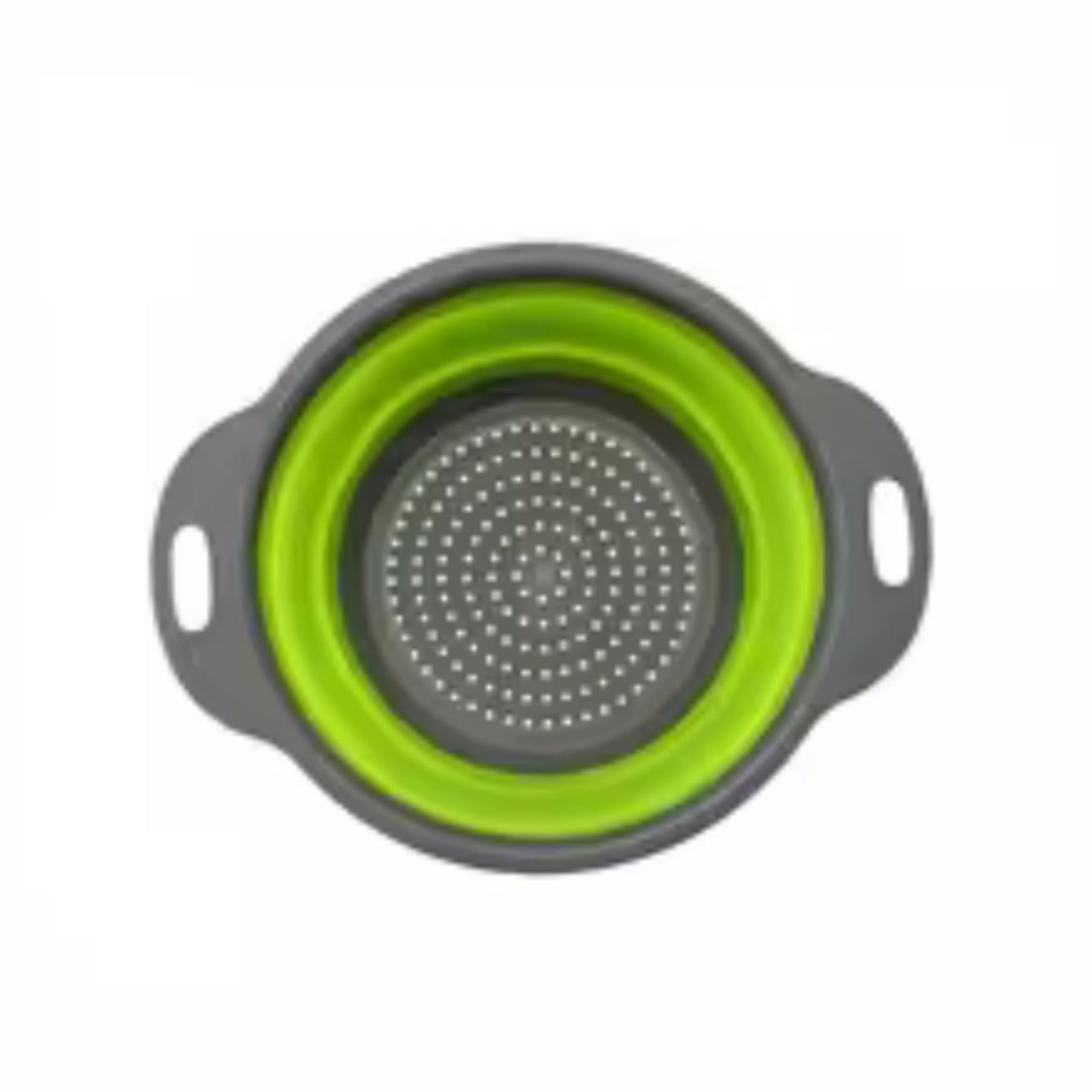 collapsible silicone colander basket for fruit and vegetable washing