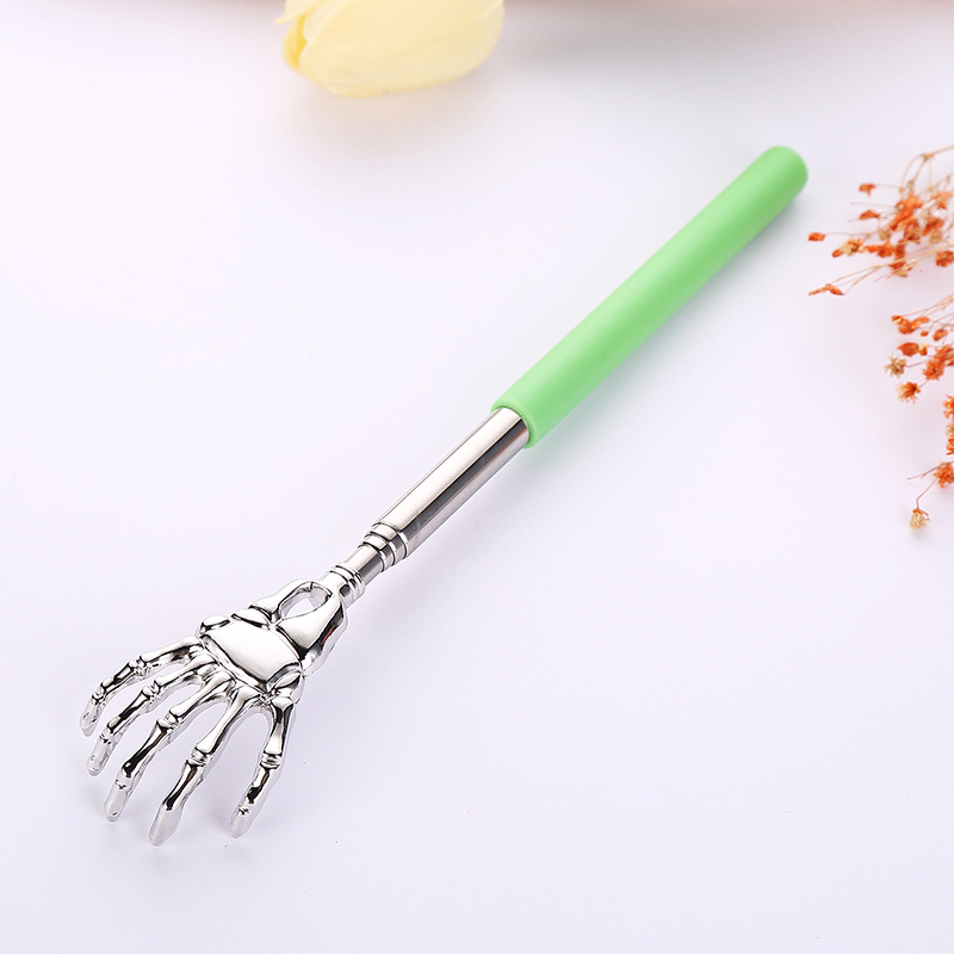 telescopic stainless steel back scratcher – extendable ghost hand itch scratcher