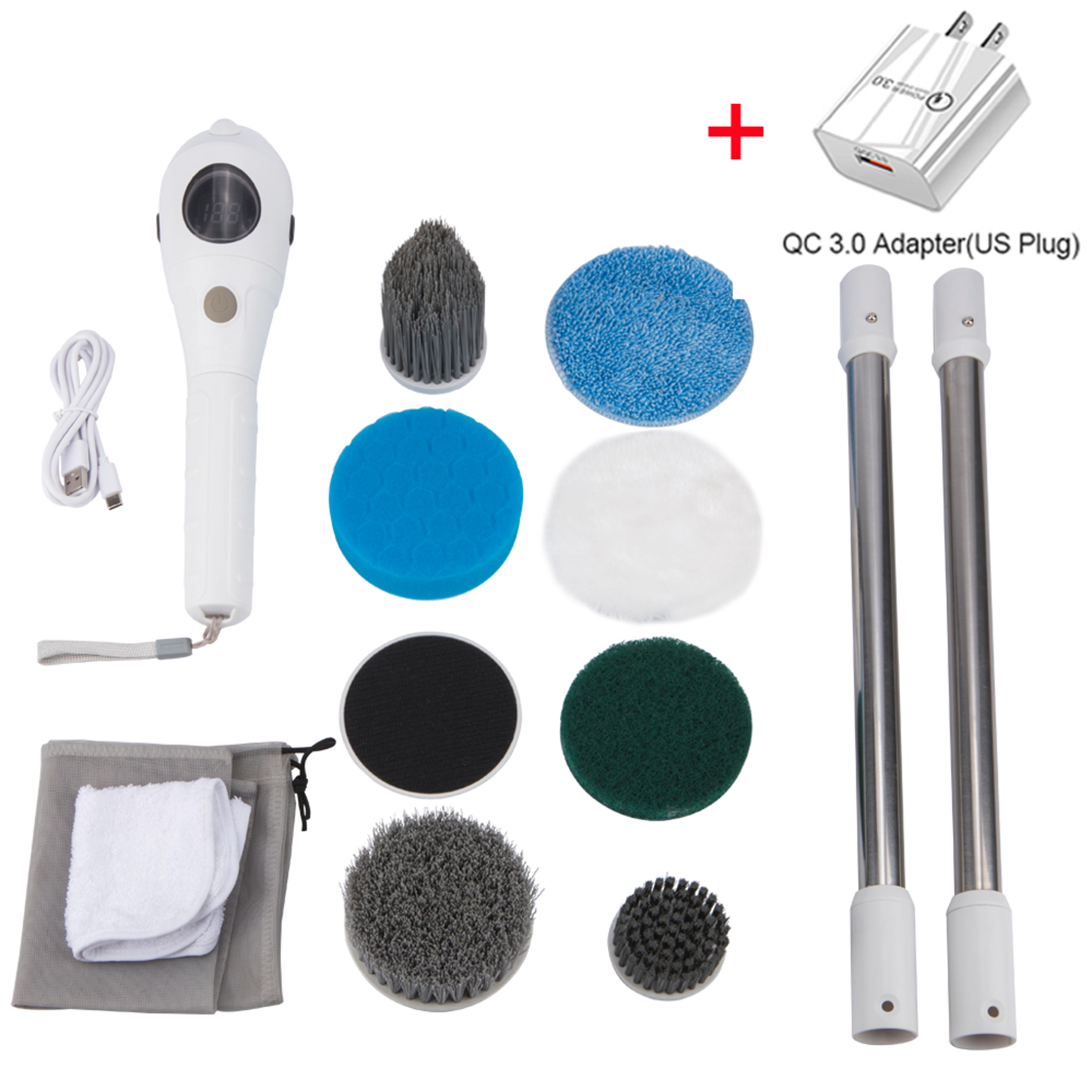 electric bathroom cleaning brush – cordless multifunctional household scrubber