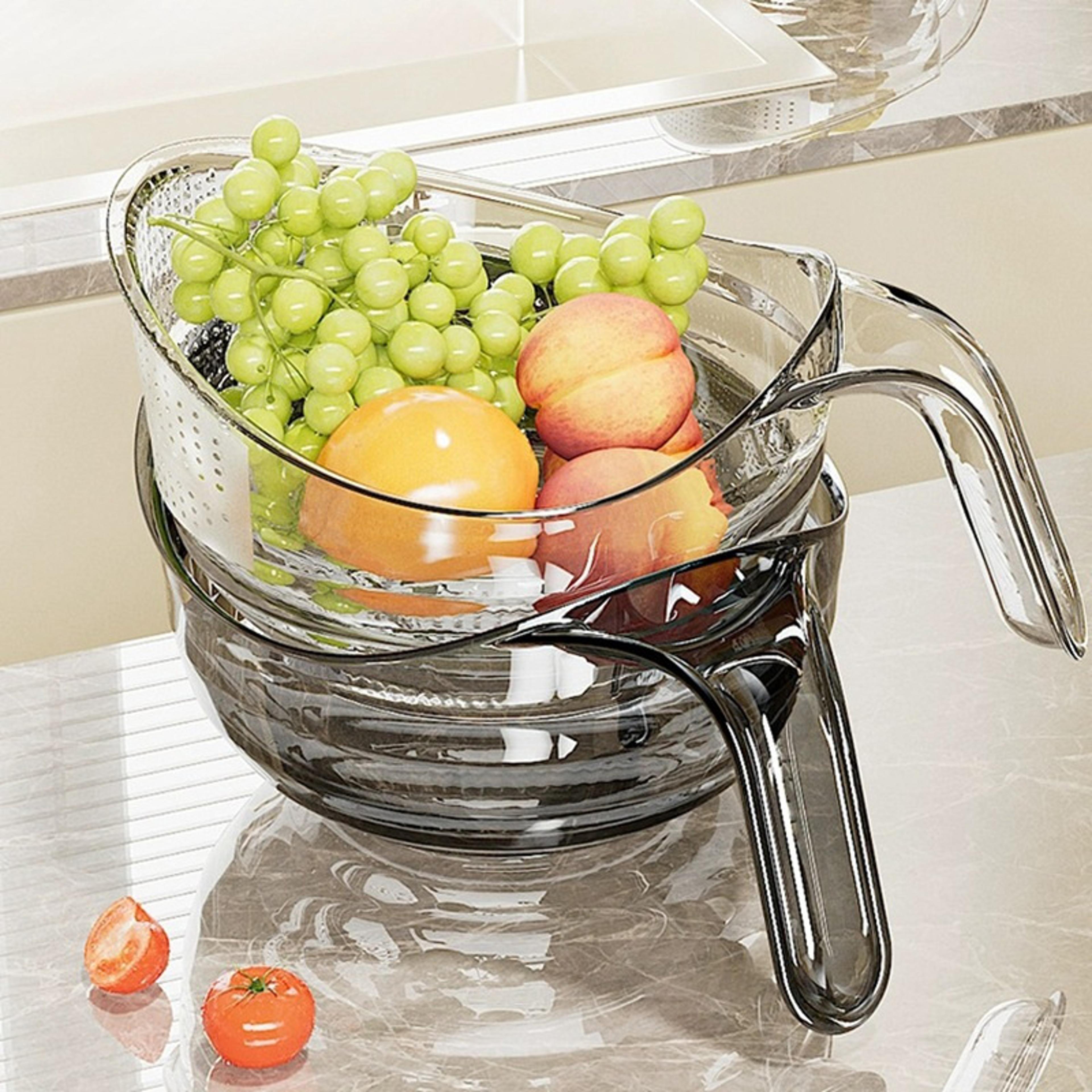 multifunctional kitchen sink strainer basket for fruit washing and draining