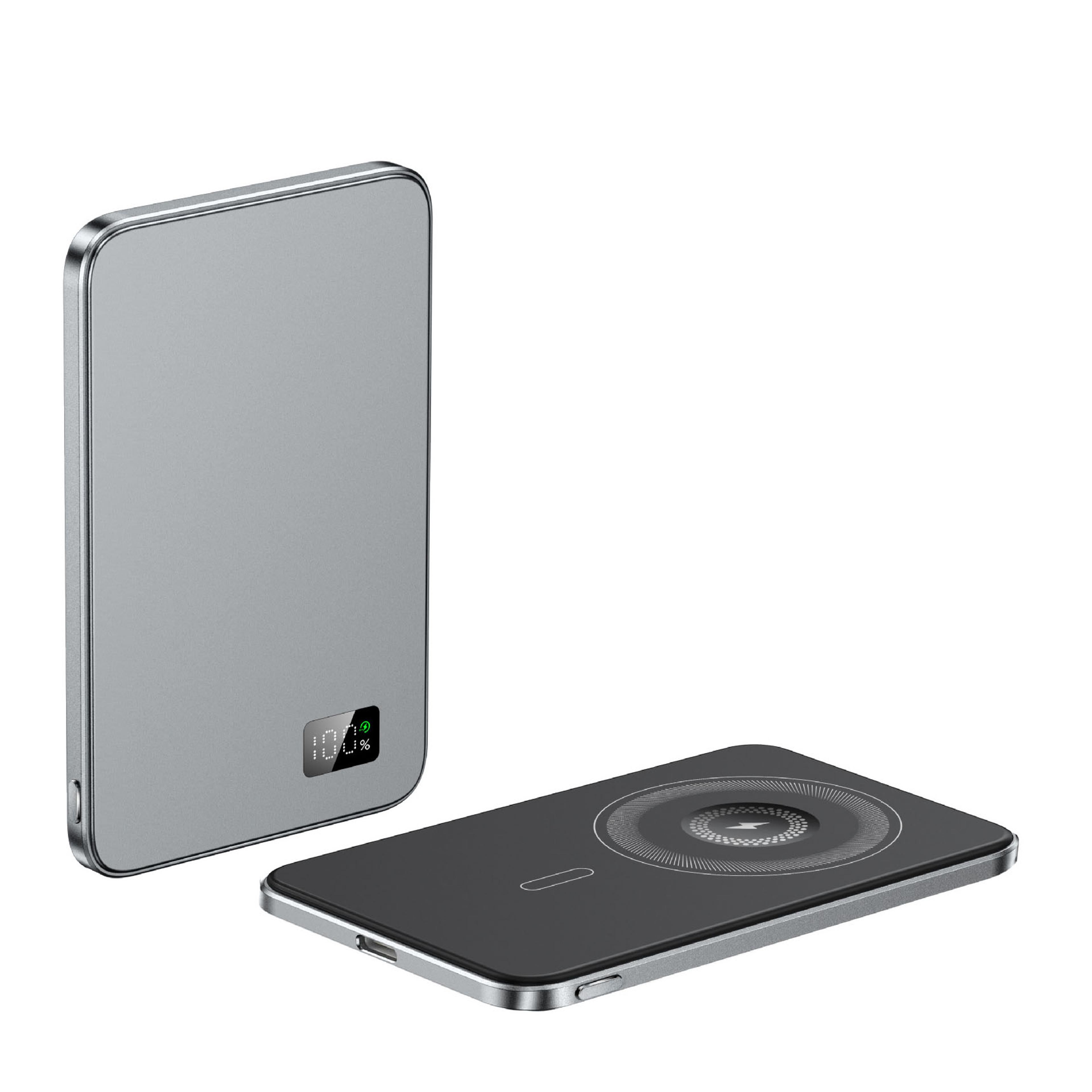 5000mah magnetic wireless power bank with 20w usb-c fast charging and digital display