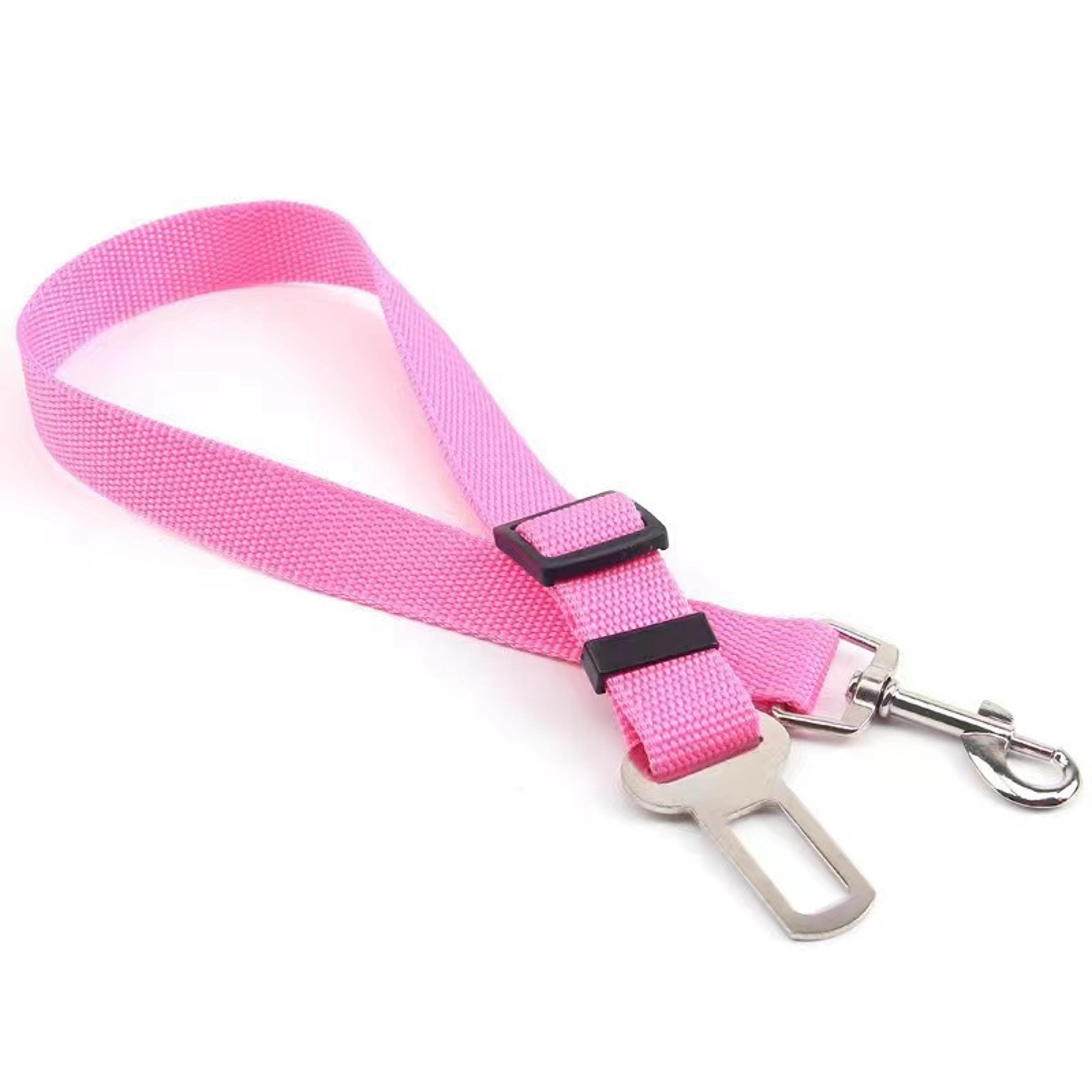 adjustable pet car seat belt – nylon safety restraint with quick release buckle for dogs and cats