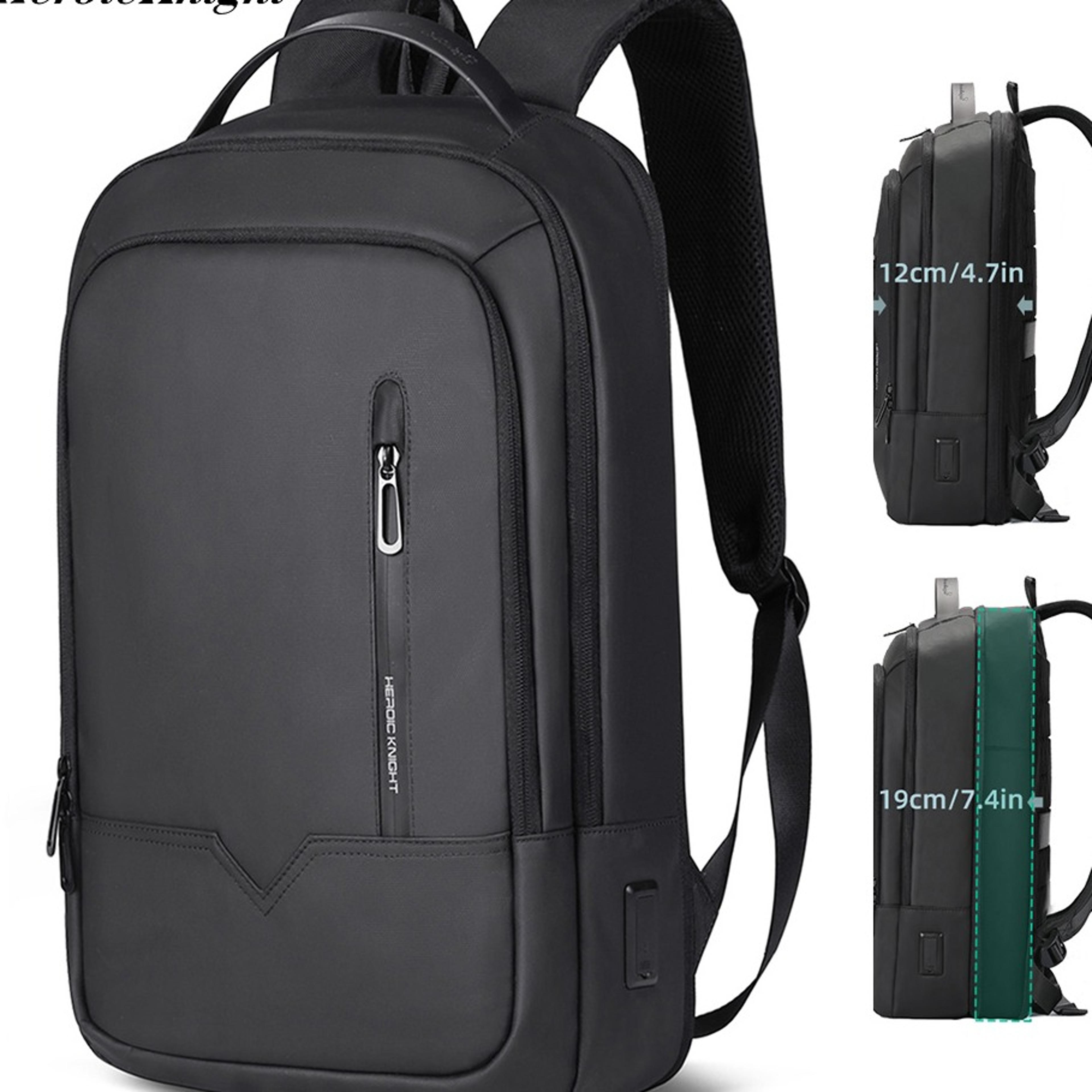 waterproof laptop backpack for men with usb charging port and 15.6-inch laptop compartment