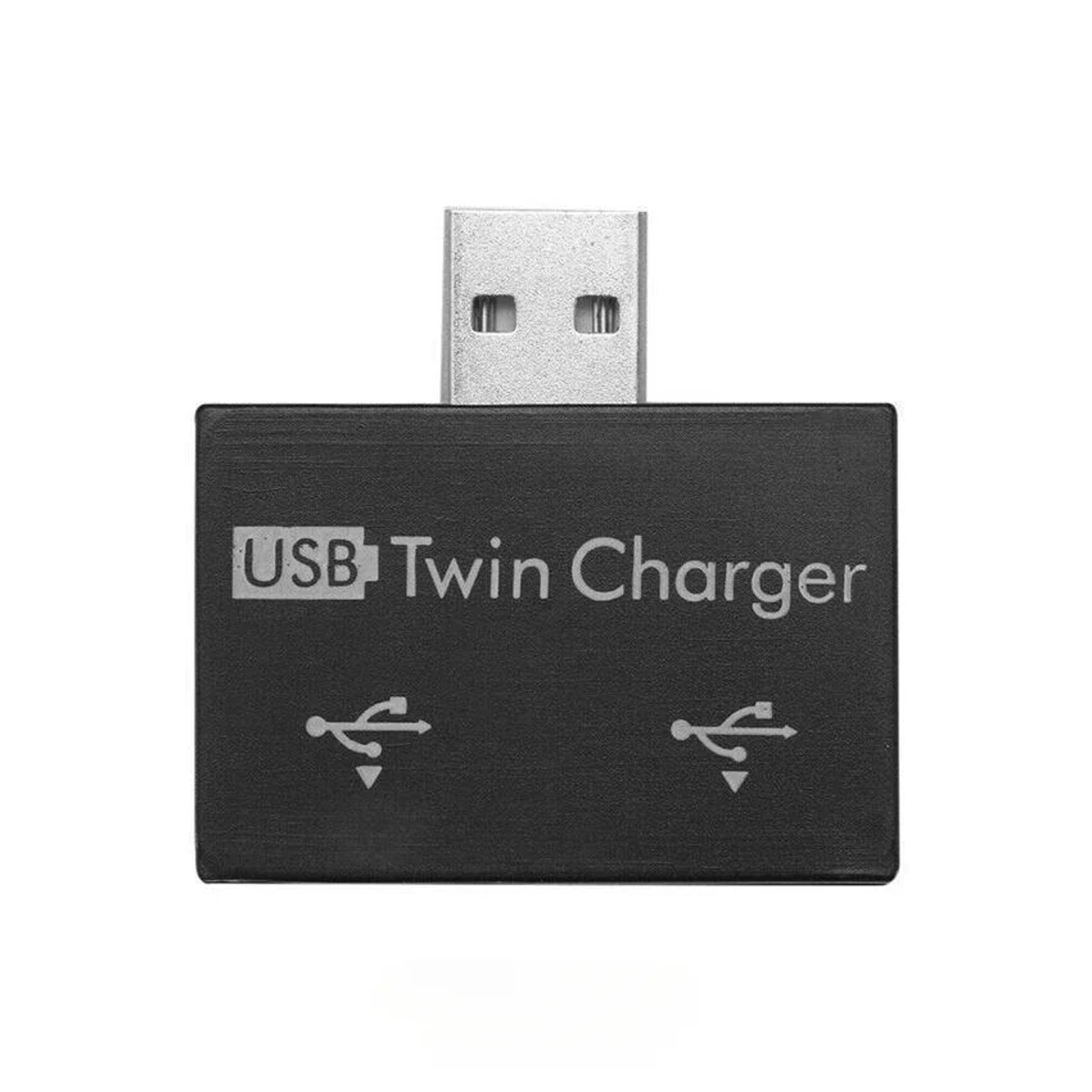 usb 2.0 splitter adapter – 1 male to 2 female port usb hub for laptop and pc