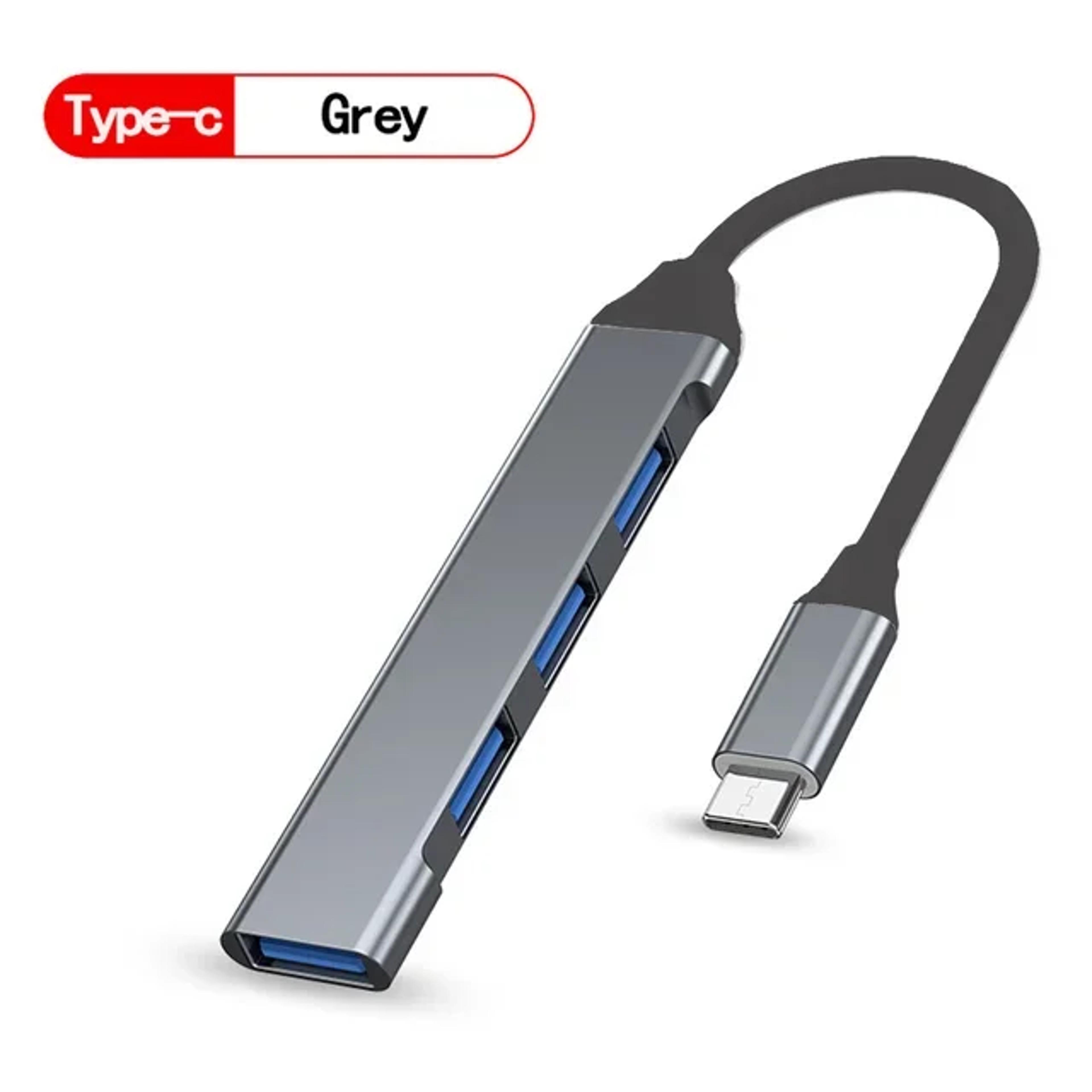 4-port usb 3.0 hub with 5gbps high-speed data transfer for pc and laptop