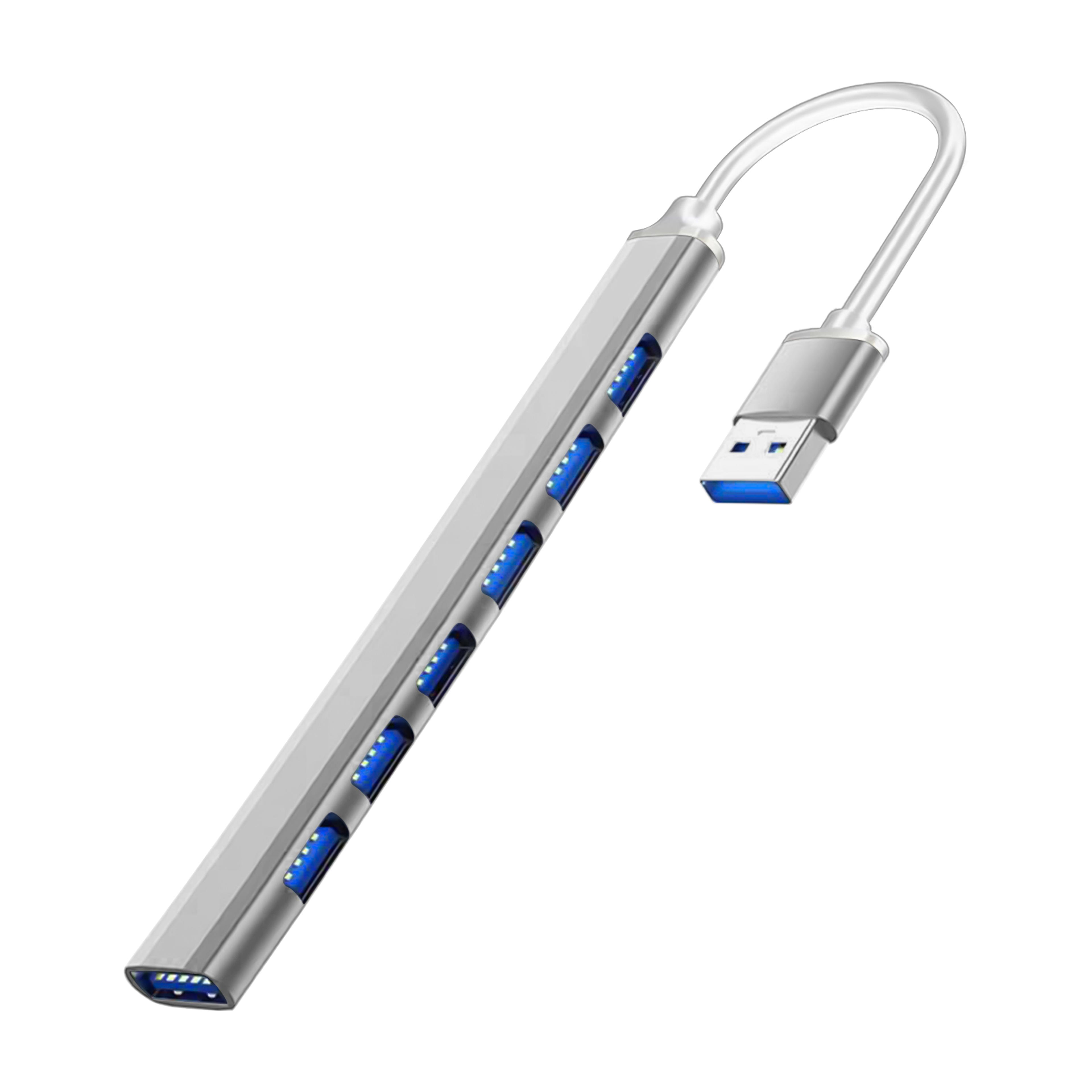 7-port usb 3.0 hub with usb-c connector – 5gbps multiport usb splitter