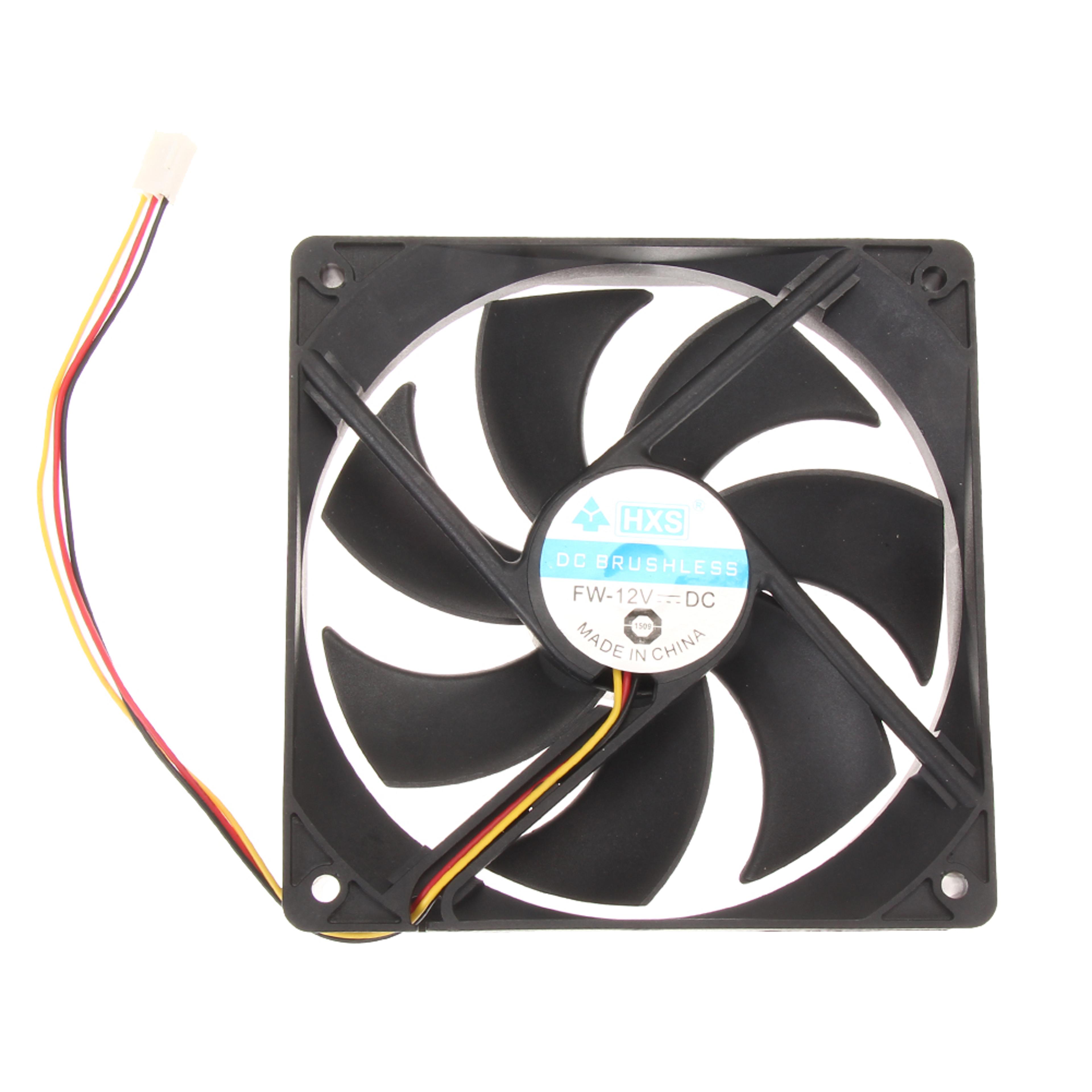 120mm pc case cooling fan – 12v 3-pin brushless desktop computer fan