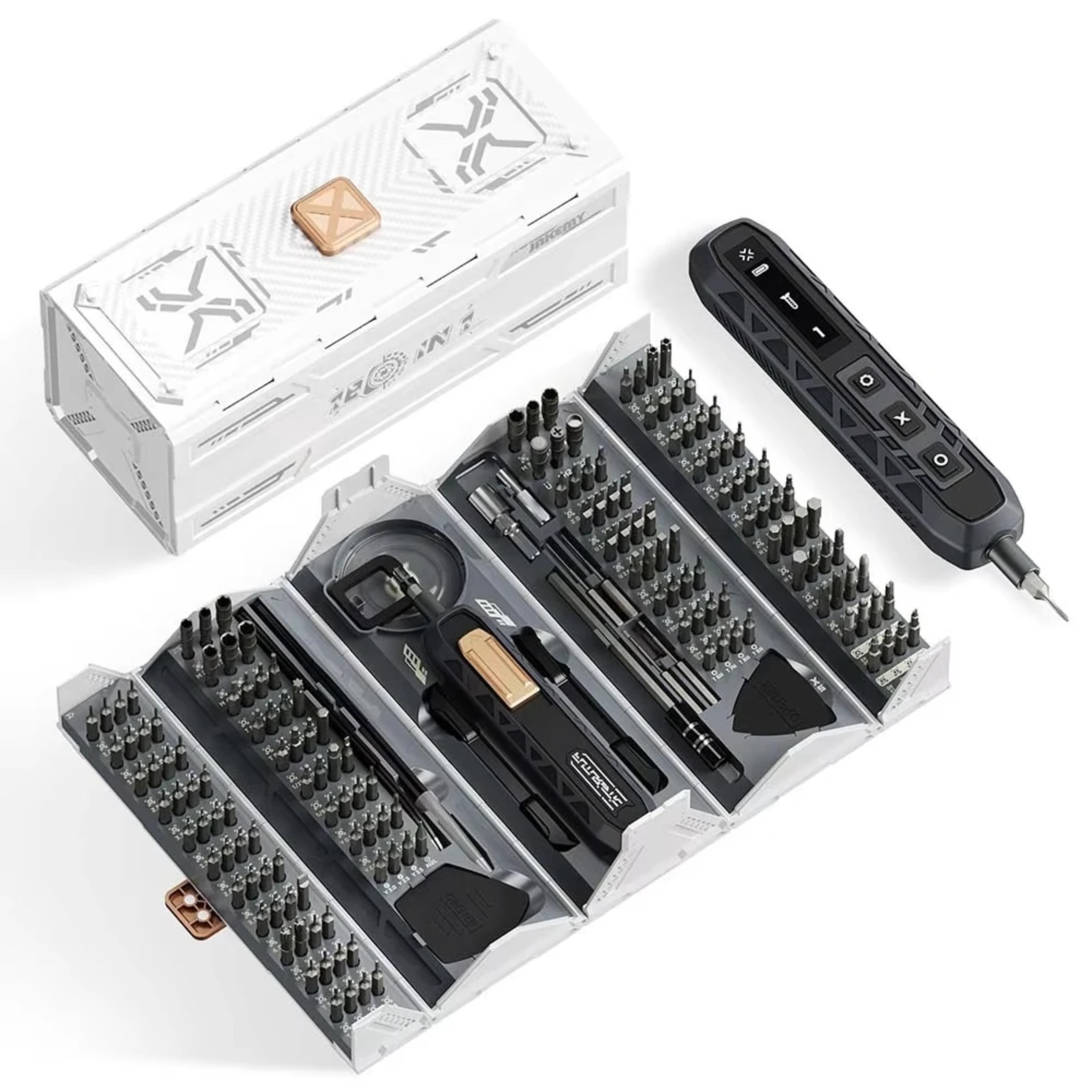180-in-1 precision screwdriver set with magnetic bits and led light