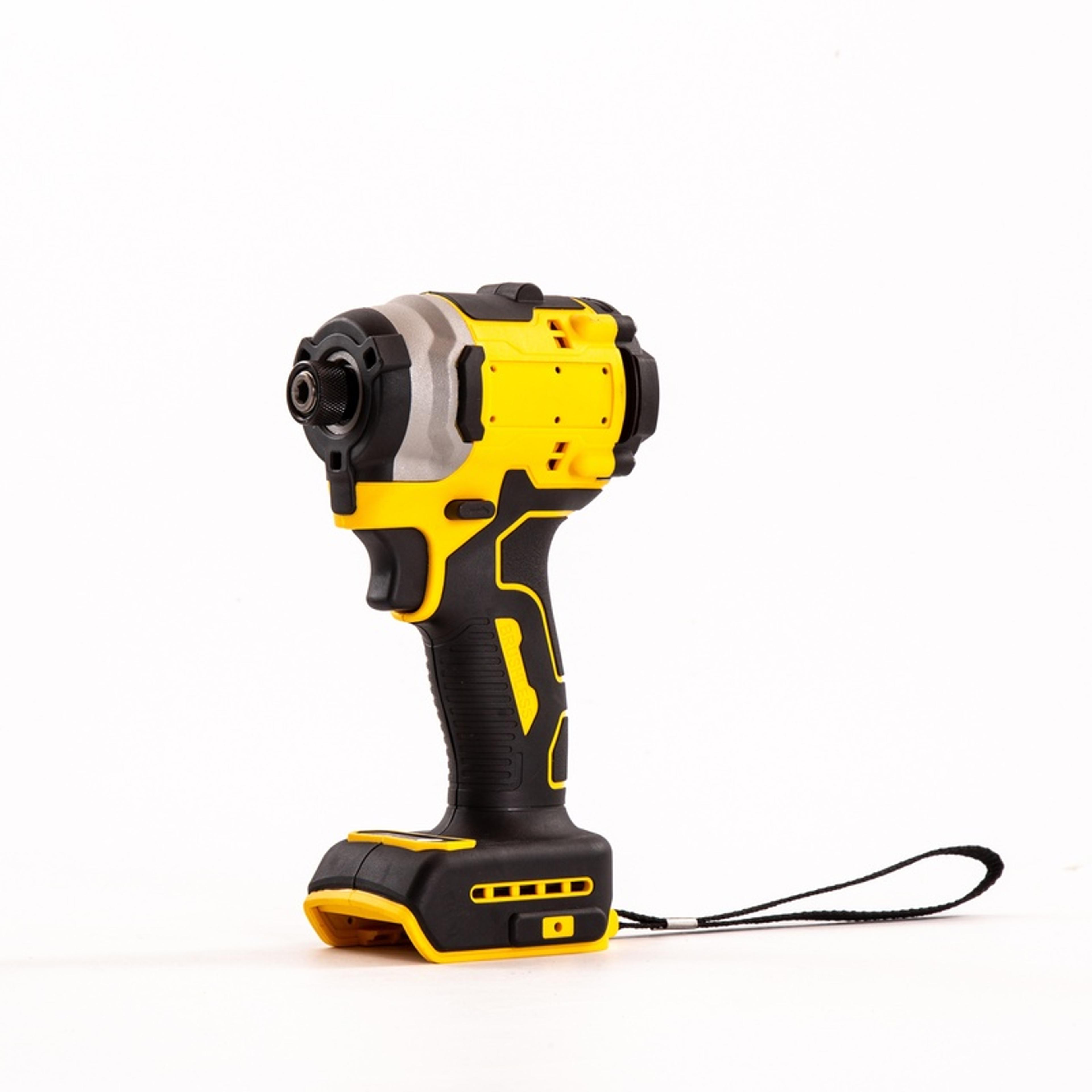 cordless brushless impact driver – compact high-torque power screwdriver for diy projects
