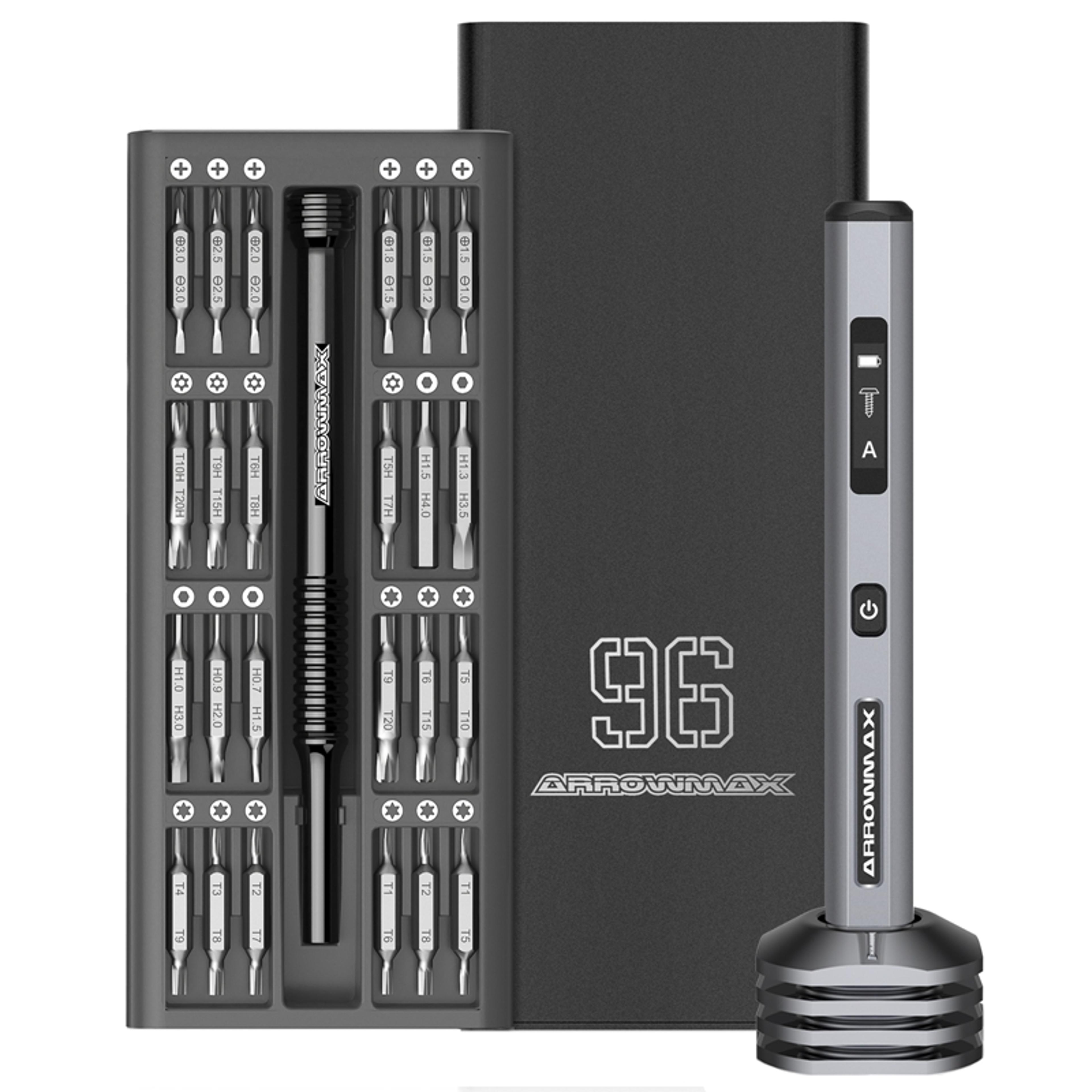 precision electric screwdriver set with smart torque control – rechargeable cordless ses pro plus