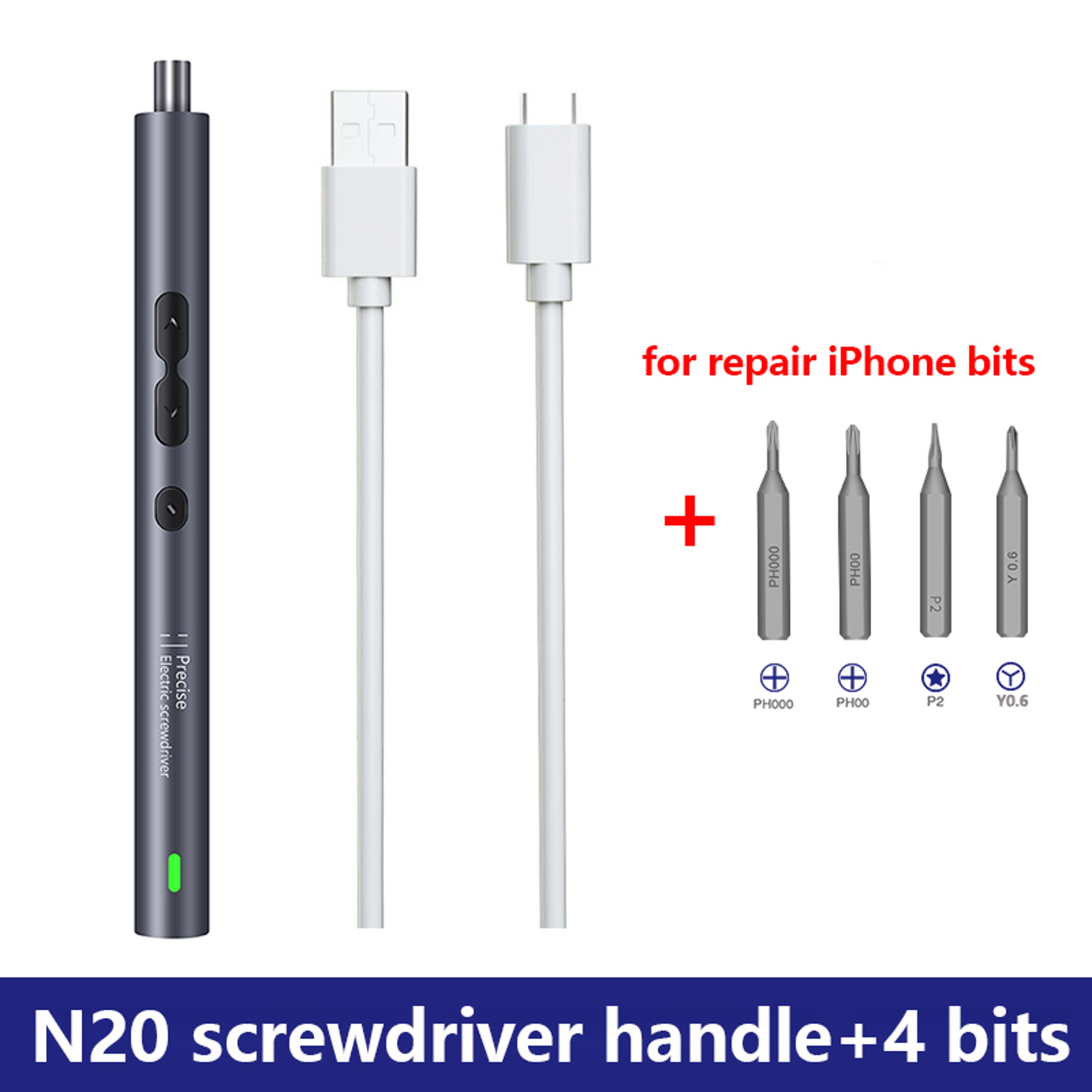 62-in-1 precision electric screwdriver set – rechargeable cordless repair tool kit