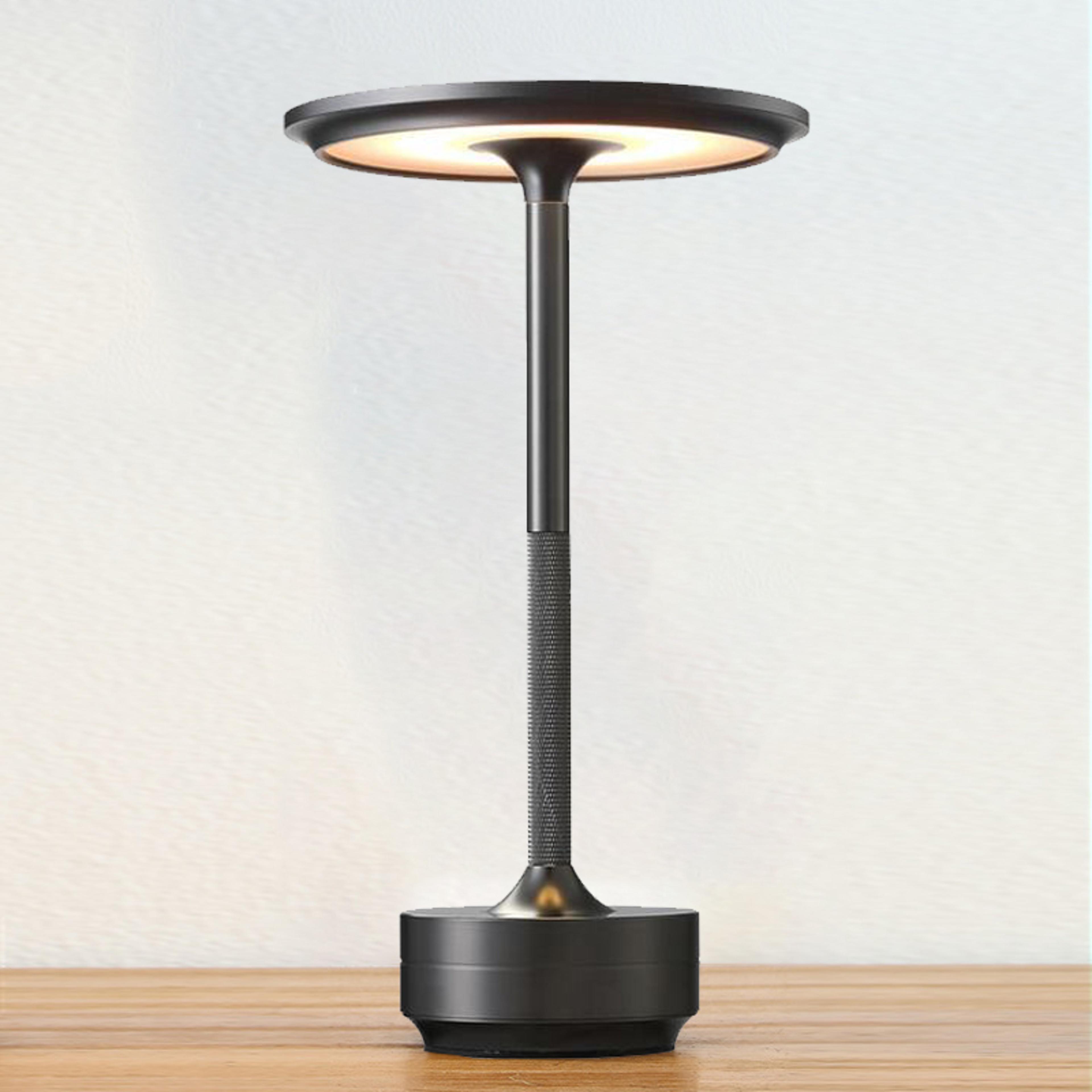 rechargeable led table lamp – dimmable touch control retro bedside night light