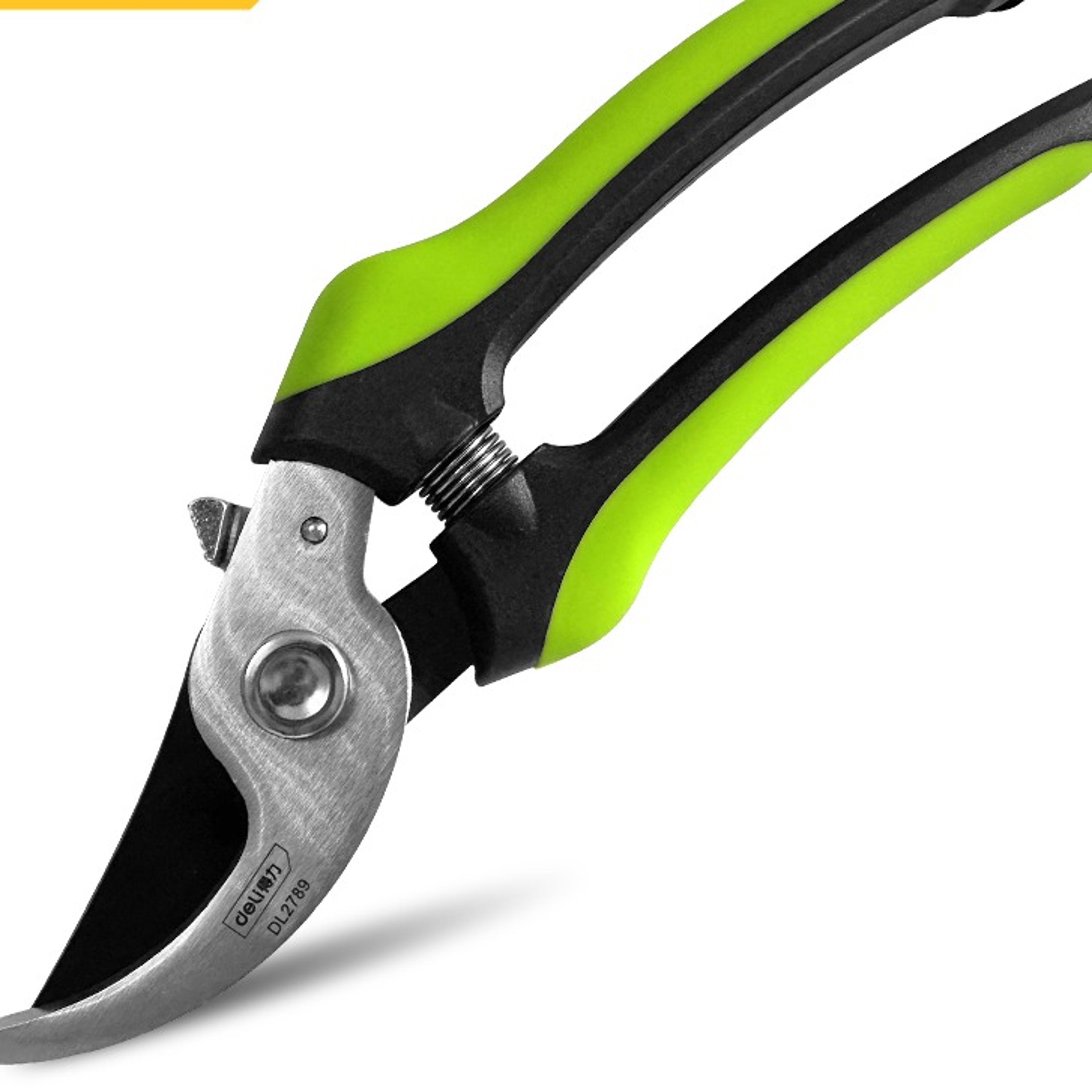 bypass pruning loppers with long handles and anti-slip grip for garden branch cutting