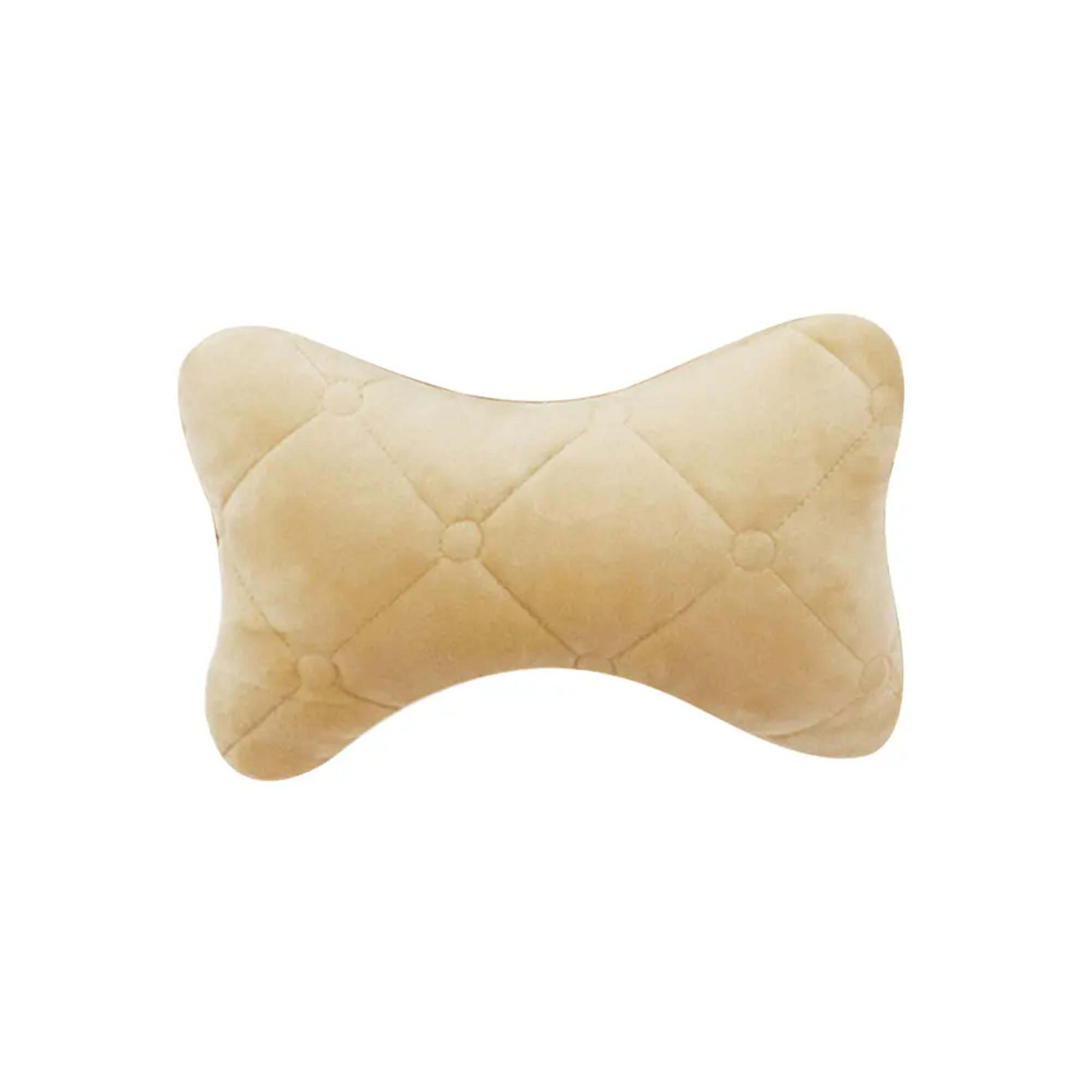 memory foam car neck pillow with soft velvet headrest support