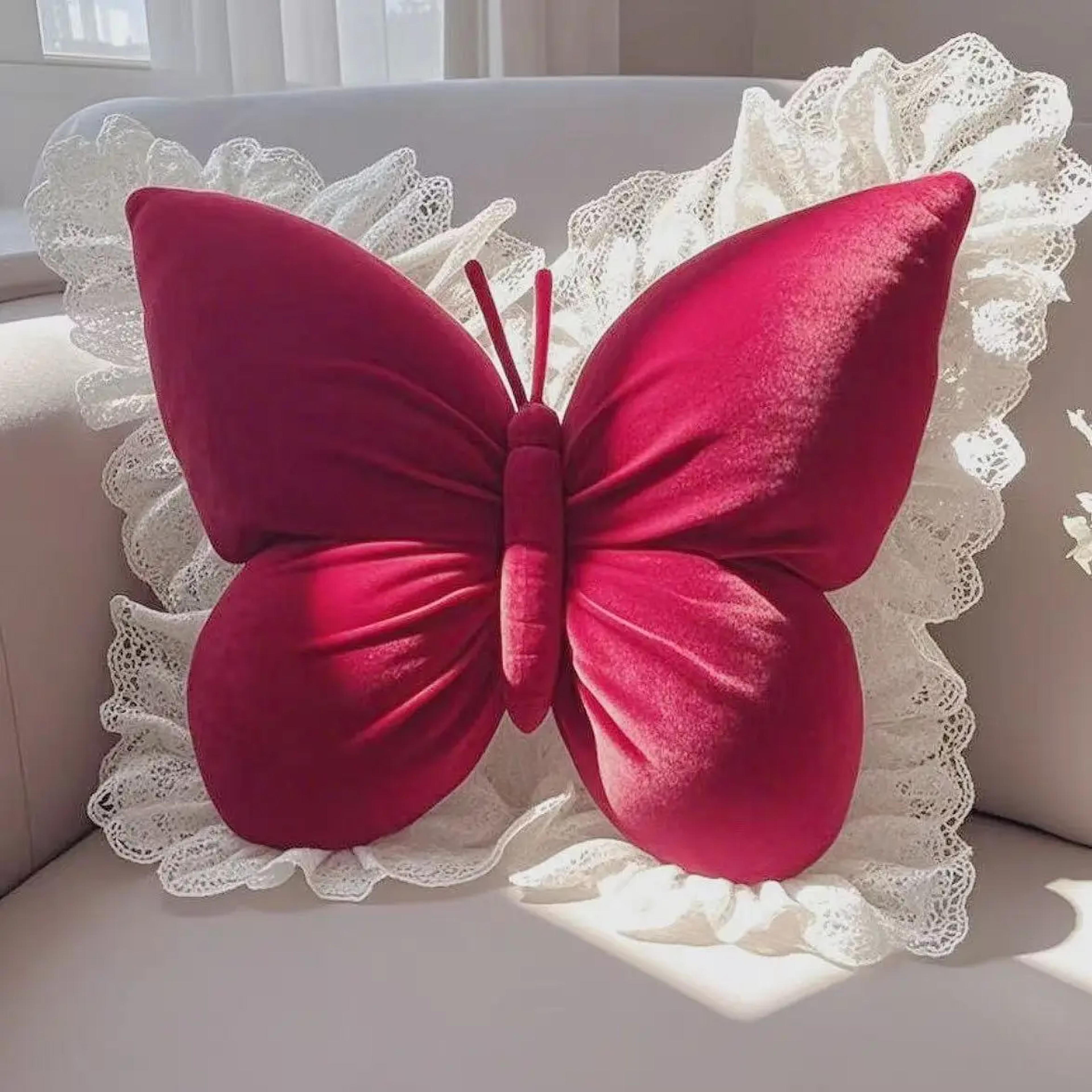 princess butterfly decorative throw pillow for bedroom sofa and car