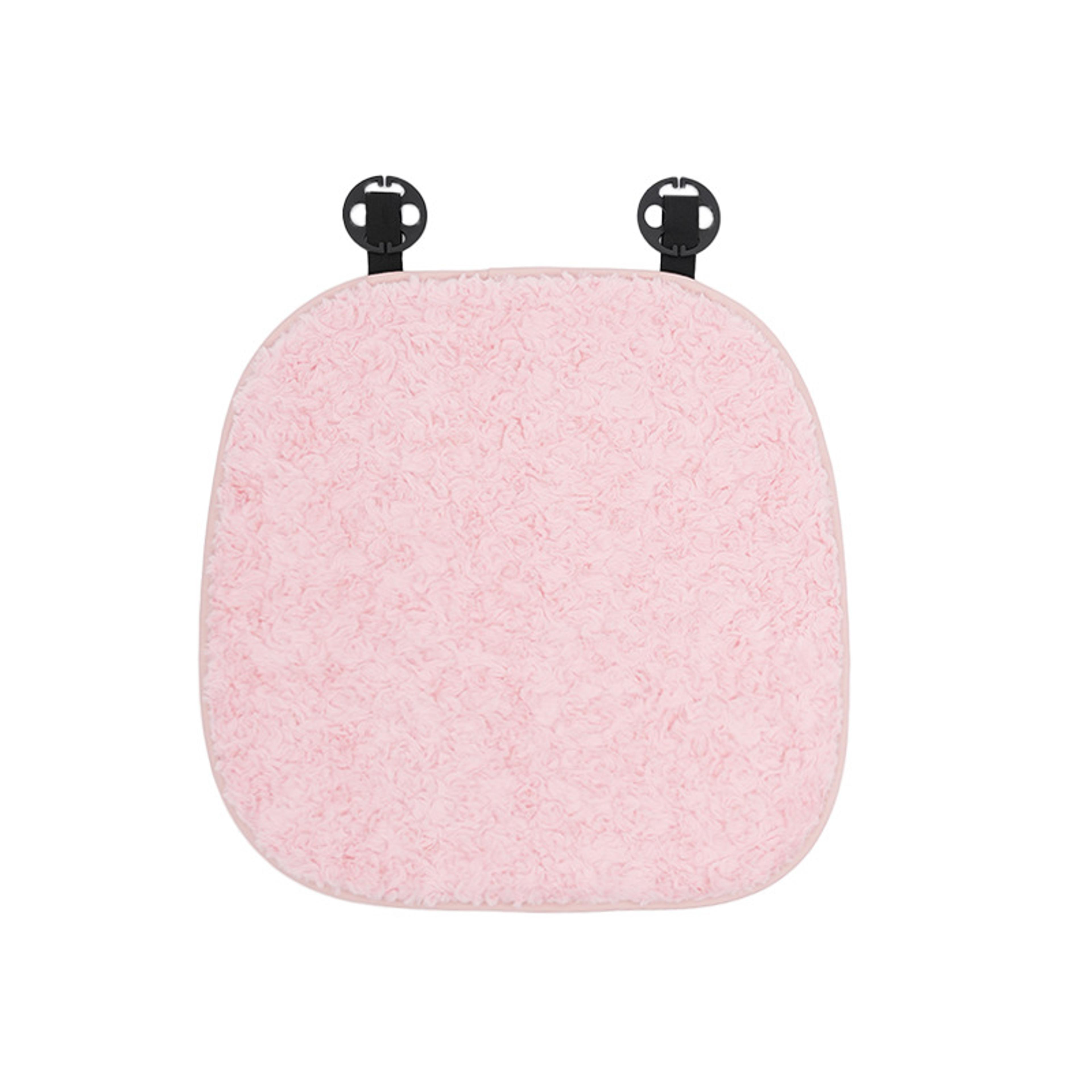rose pink plush car seat cushion set for autumn and winter